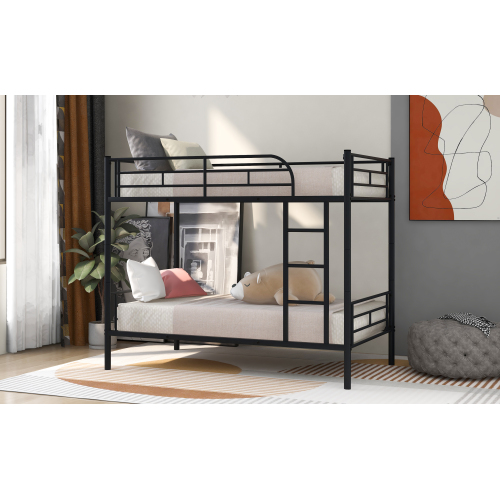 Twin Over Twin Metal Bunk Bed (Black) ( old sku: MF189201BAA )、、casual