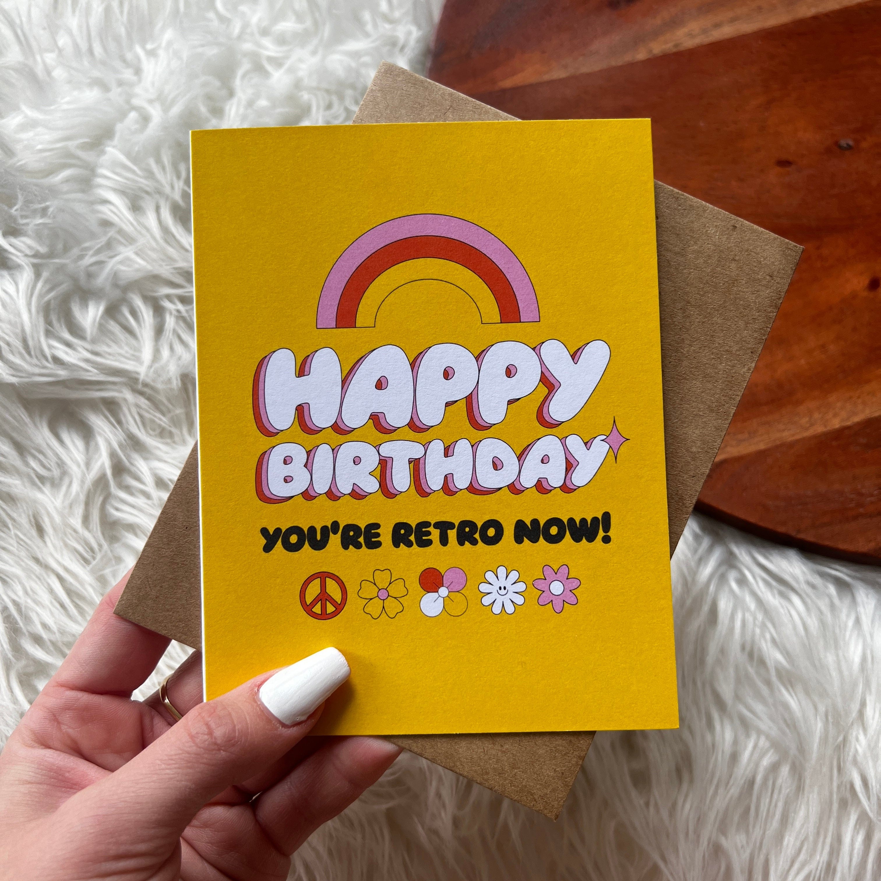 Happy Birthday, You're Retro Now Birthday Card、mySite、elrpsem3k