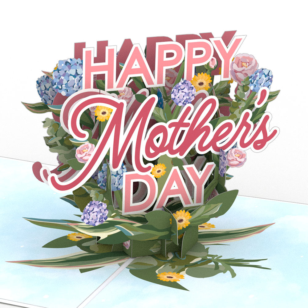 Happy Mother's Day Hydrangeas Pop-Up Card、mySite、solidvoid