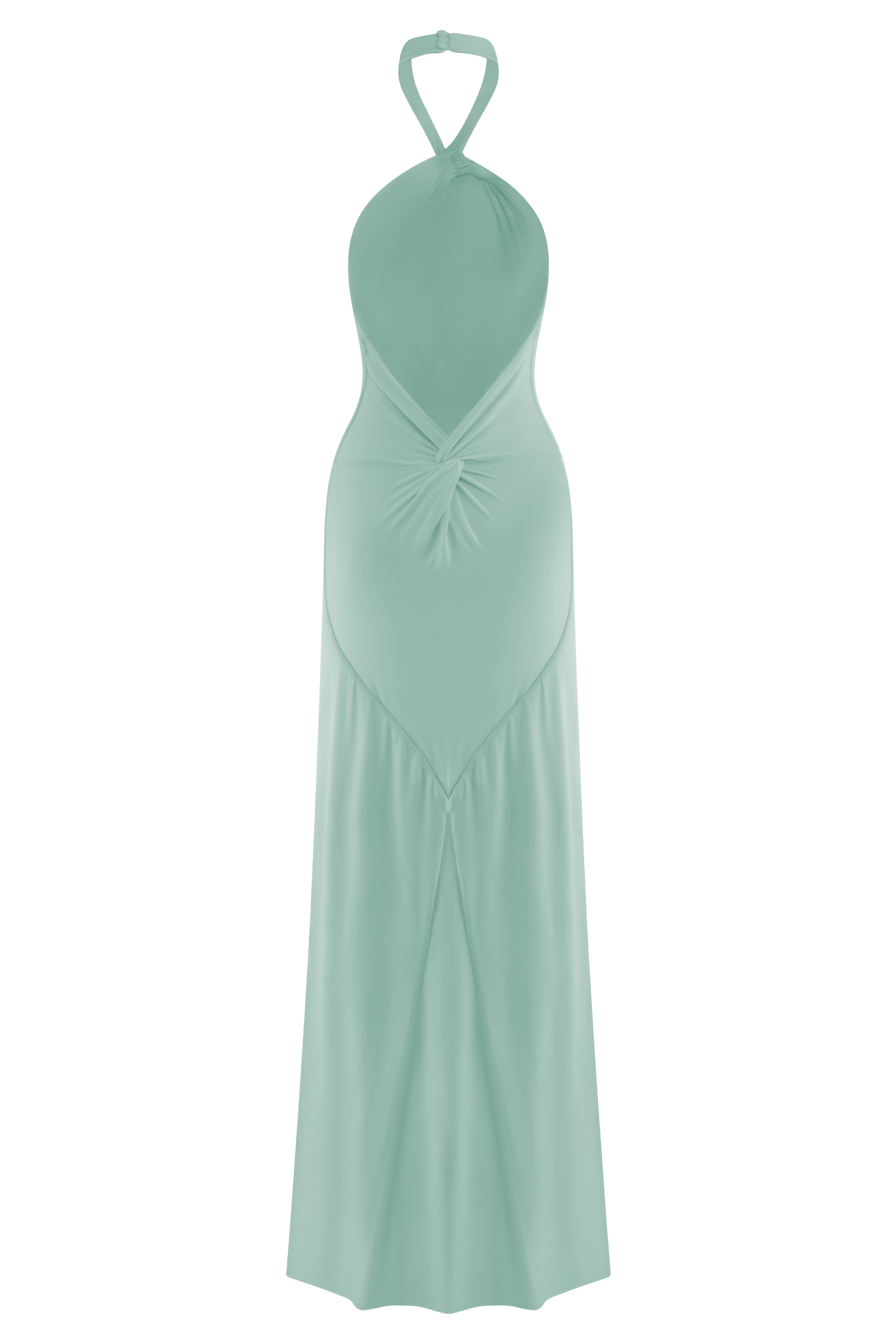 Elyna Slinky Halter Maxi Dress - Lagoon、mySite、solidvoid