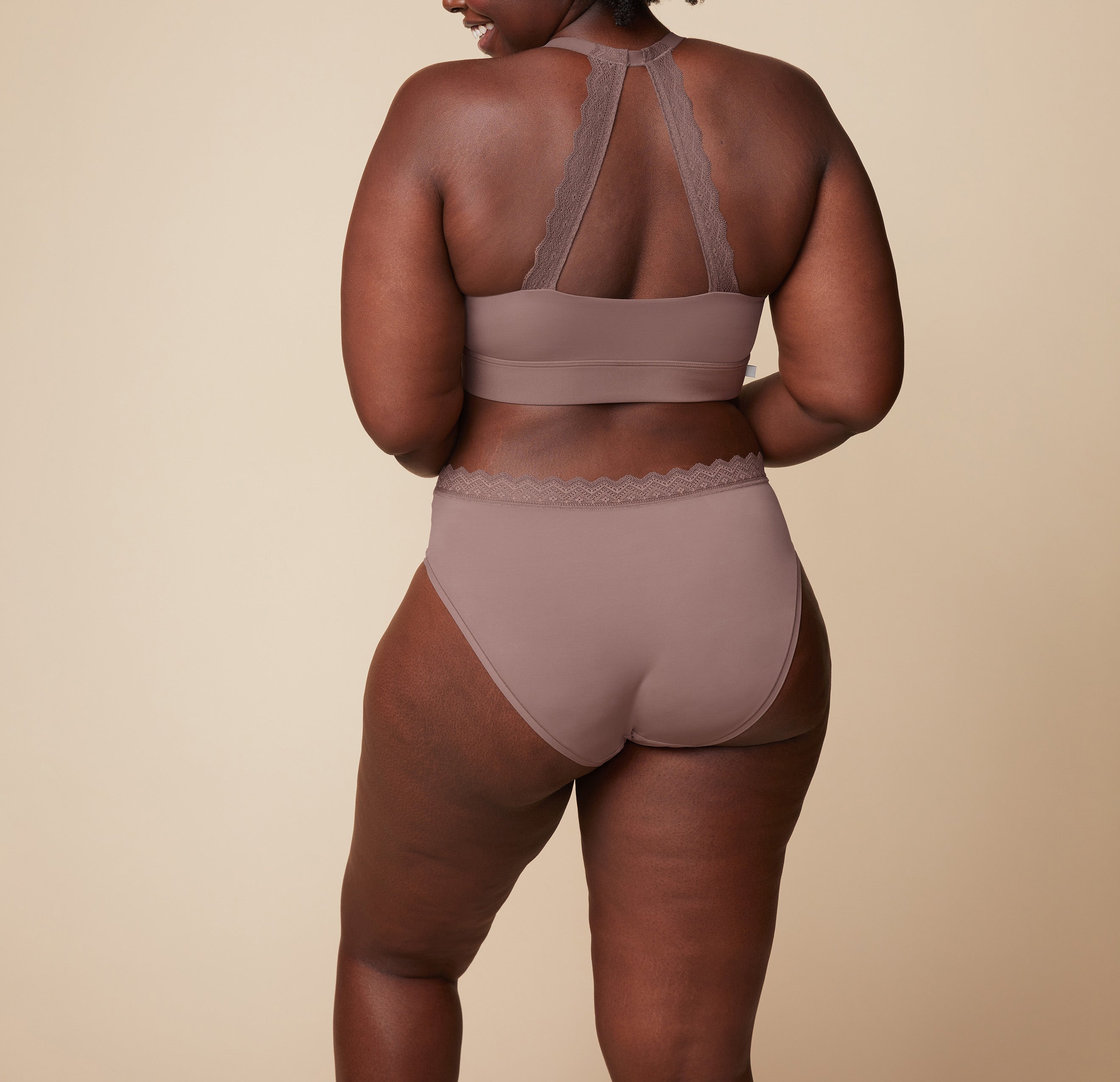 Bliss Lace Highwaist Brief - Mauve、mySite、bengalsvssteelers