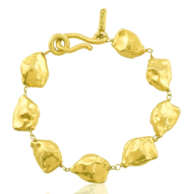 Molten Nugget Bracelet | 14K Gold Plated、mySite、camillekostekn
