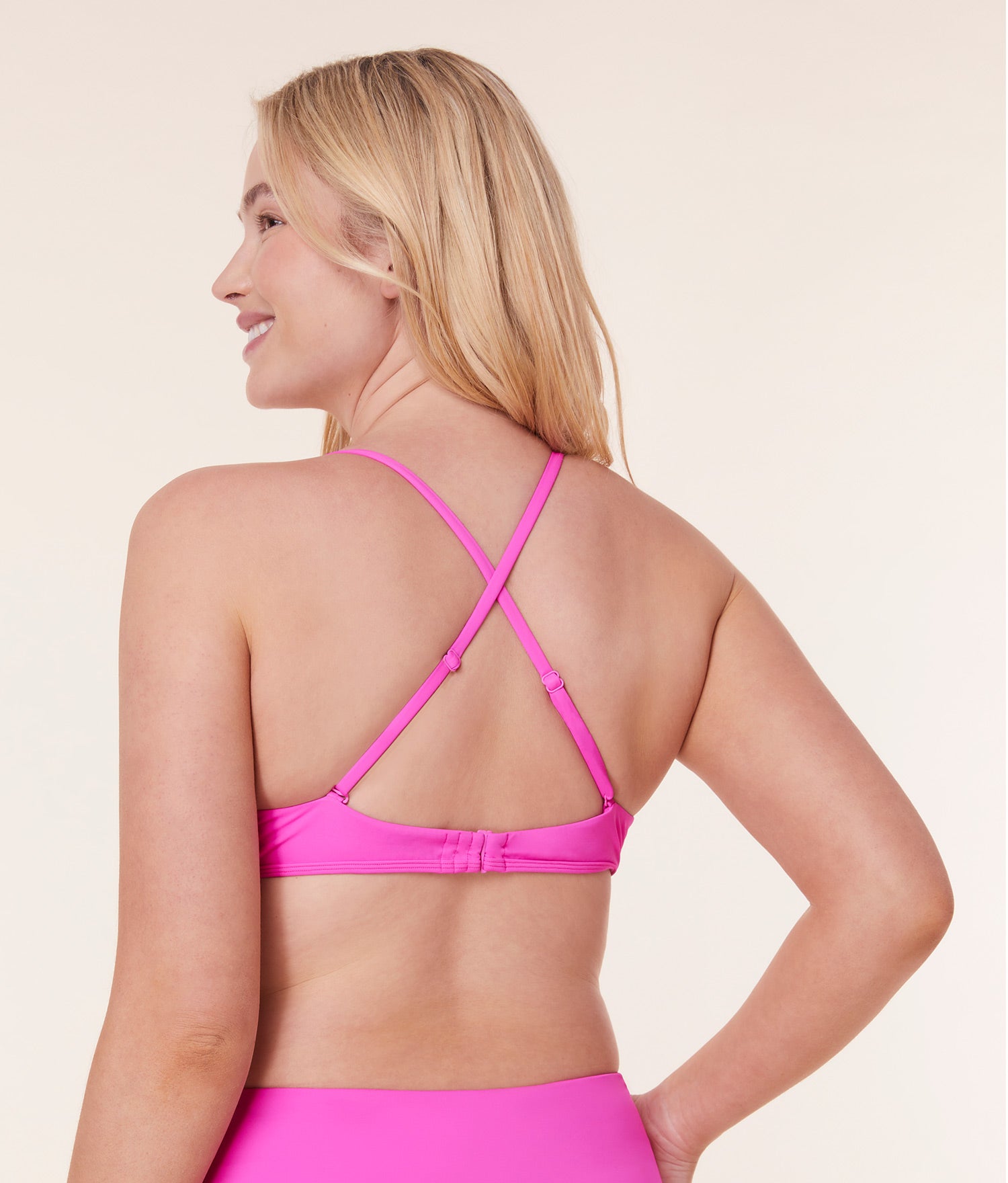  The Valencia Bikini Top - Eco Nylon - Neon Orchid、mySite、ashleygrahame