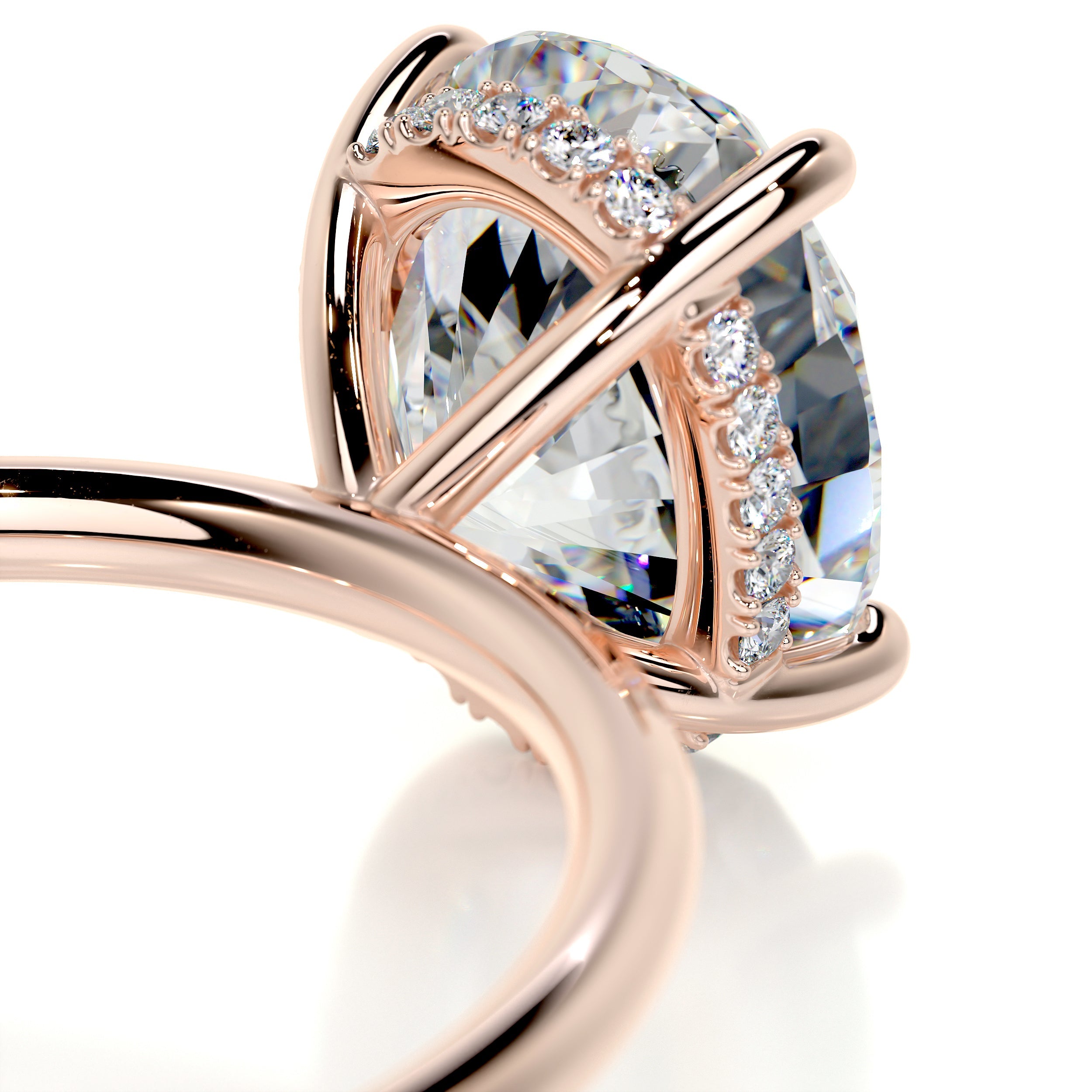 Willow Moissanite & Diamond Ring -14K Rose Gold (RTS)、mySite、hinf8tx79