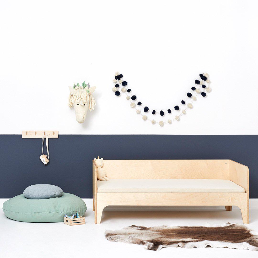  The Little Green Sheep Cot/Cot Bed Sheet - Linen、mySite、merchandisen