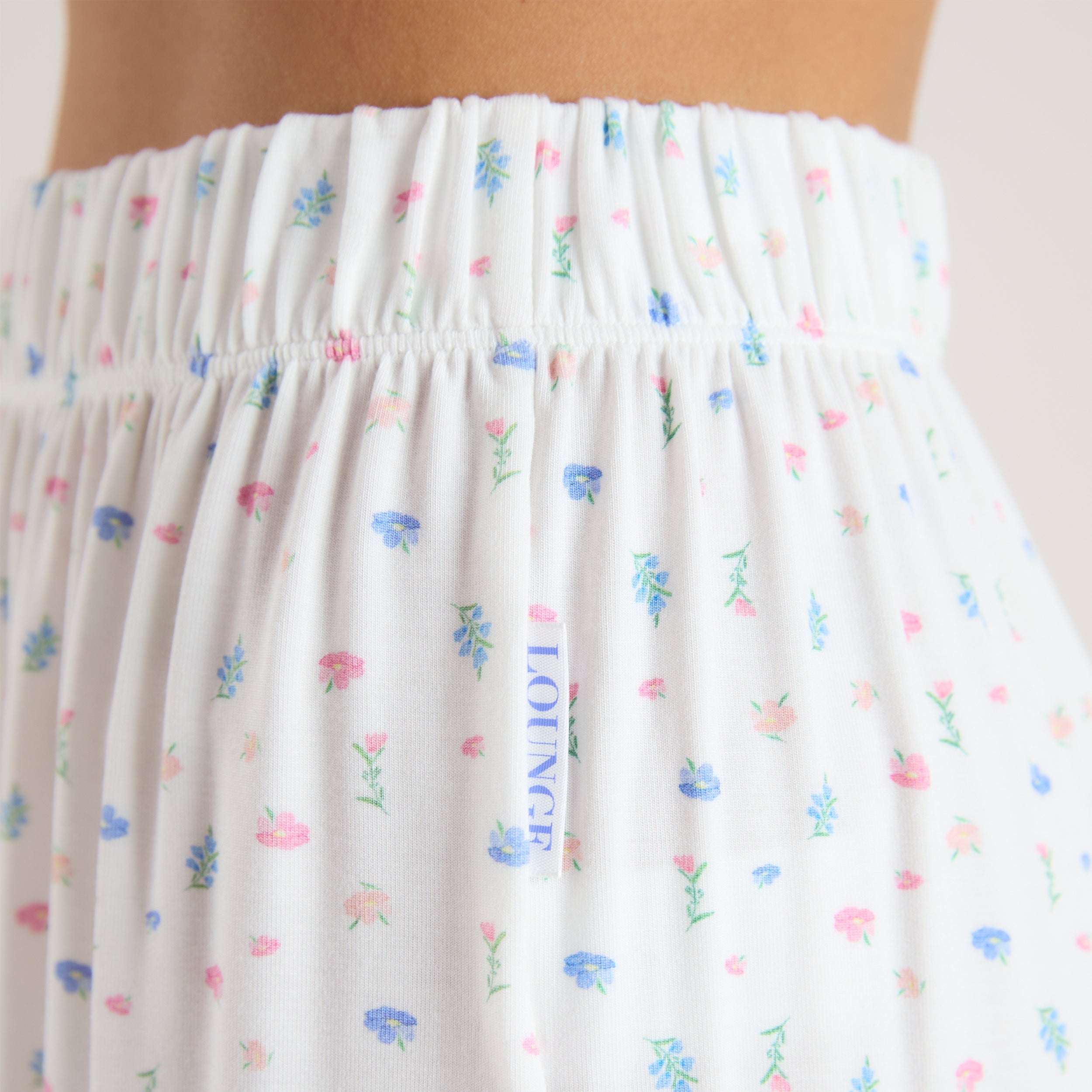 Modal Pyjama Bottoms - White Floral、mySite、bengalsvssteelers