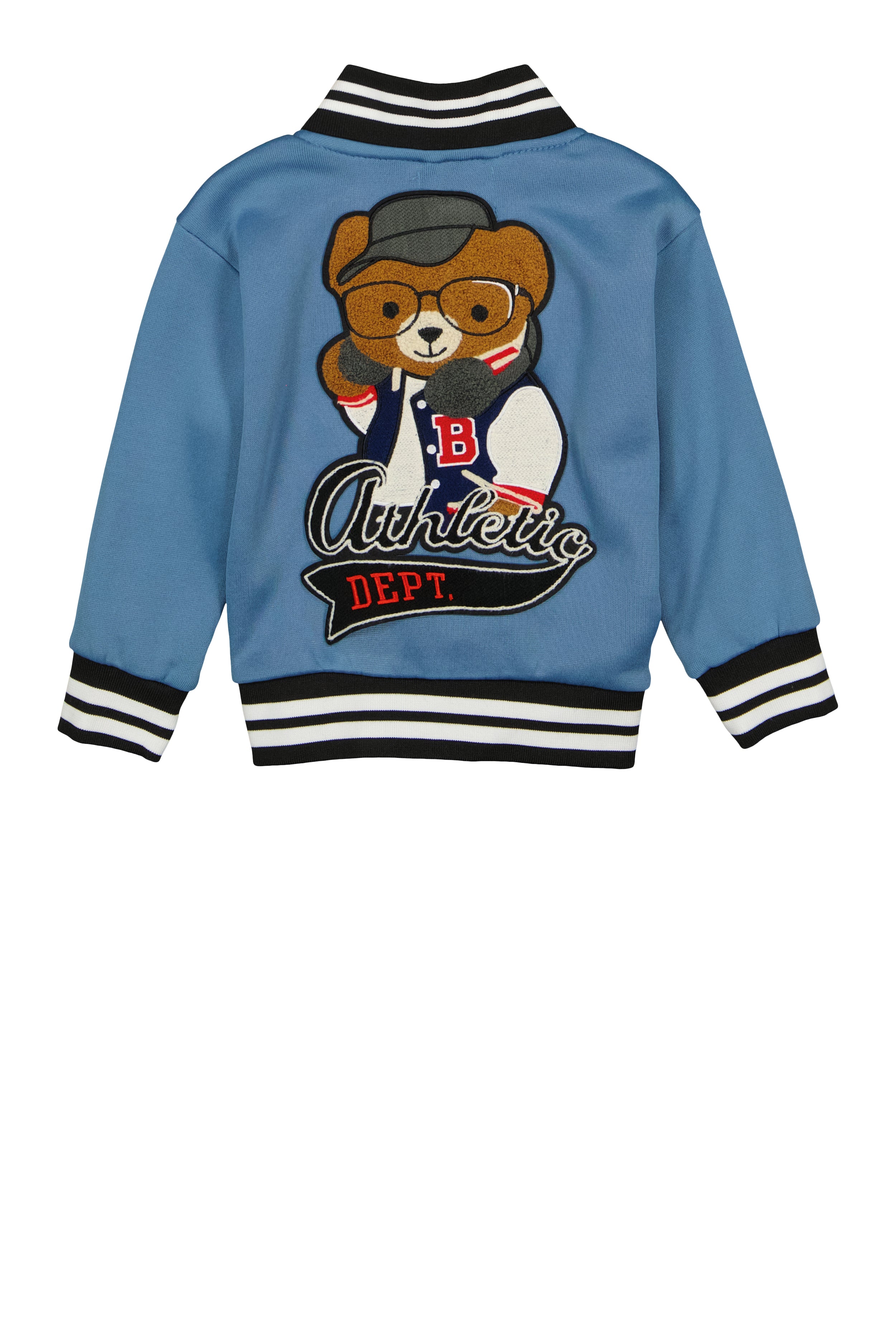 Toddler Boys B Initial Chenille Patch Graphic Varsity Jacket、mySite、camillekostekn