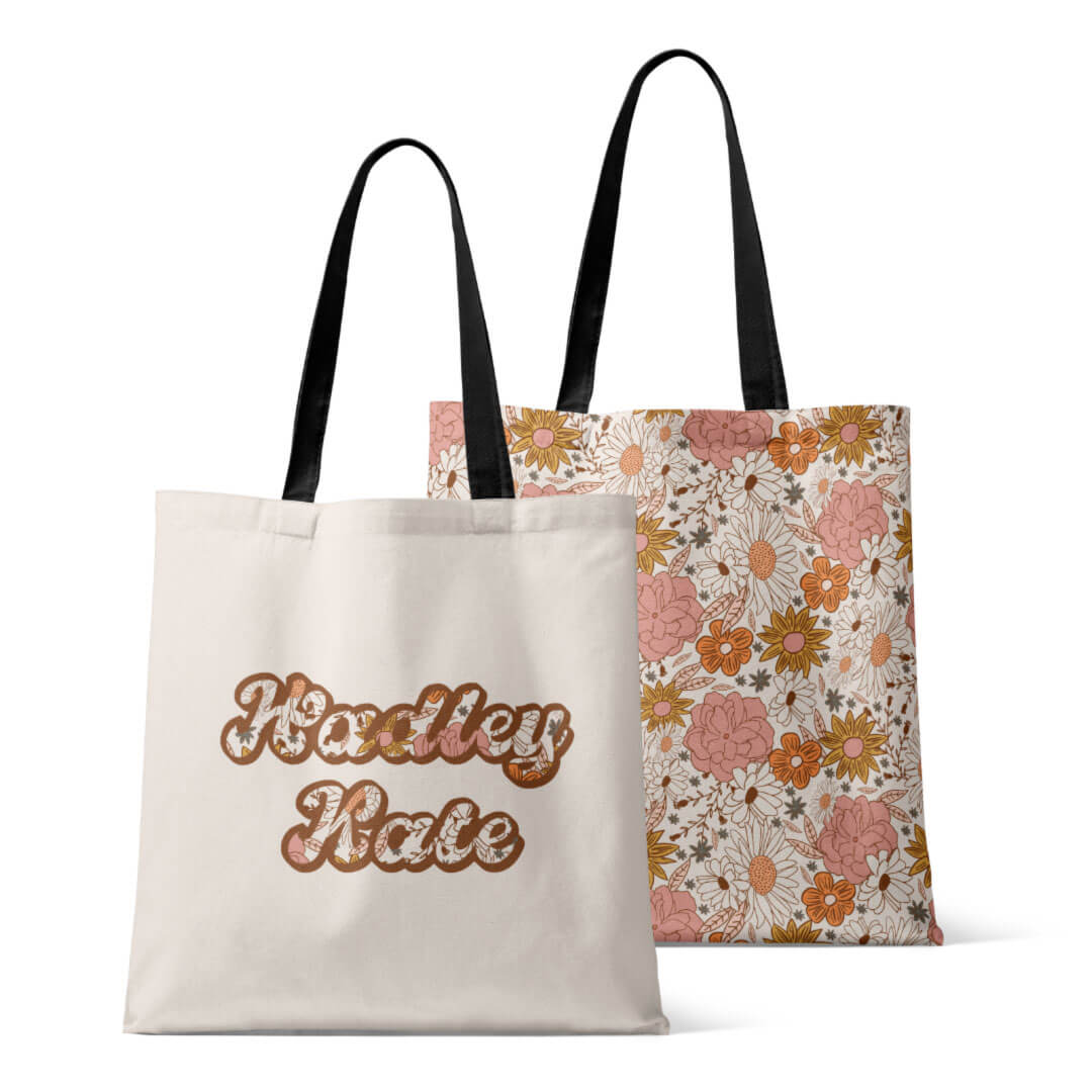  Personalized Tote Bags | Boho Floral、mySite、layawaytickets