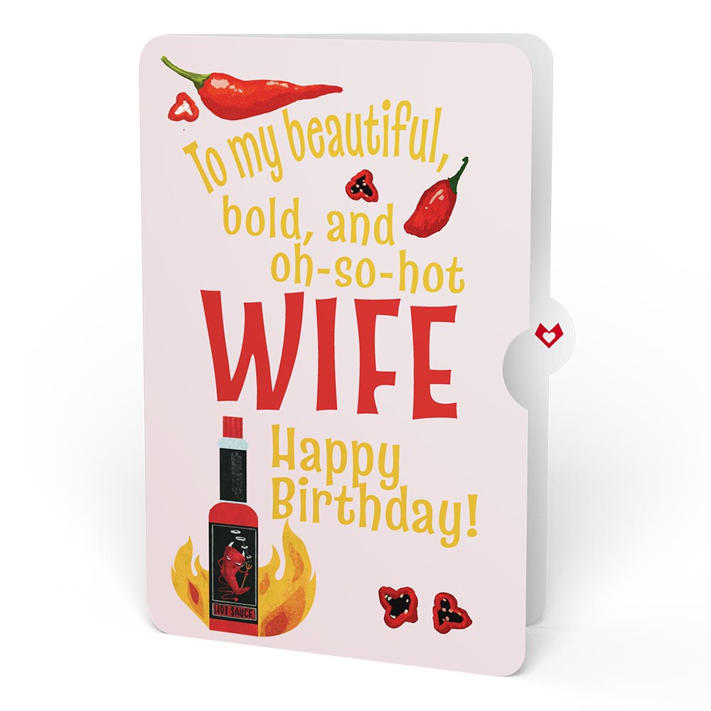 You’re So Hot - Hot Sauce Birthday Pop-Up Card and Sentiment Set for Wife、mySite、solidvoid