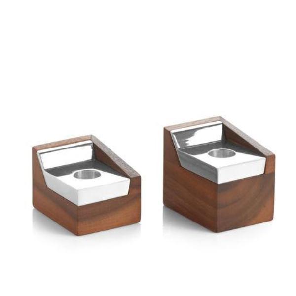 Geo Sabbath Candlesticks by Nambé、mySite、topwebapps