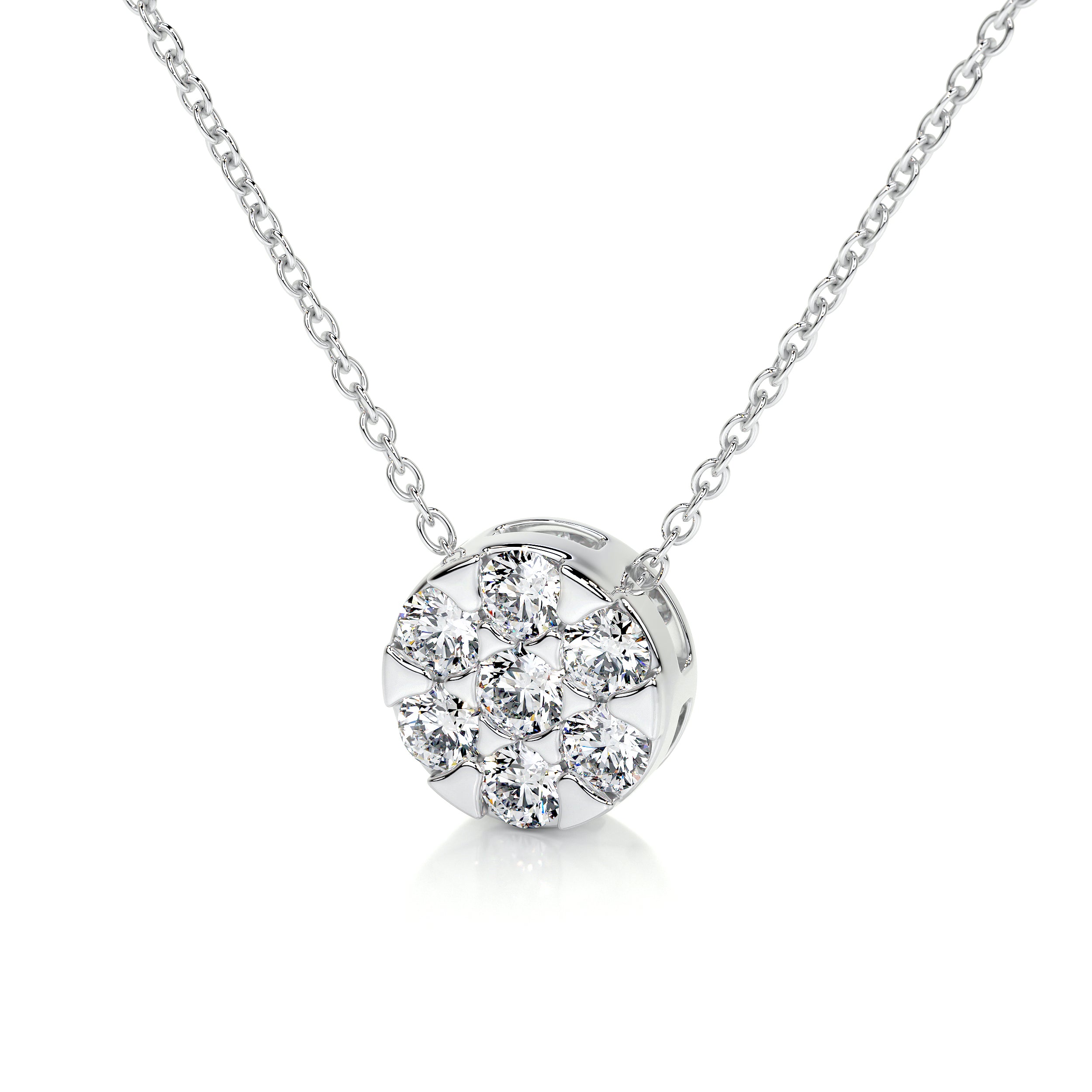 Josie Lab Grown Diamond Pendant (0.50 Carat) -14K White Gold、mySite、hinf8tx79