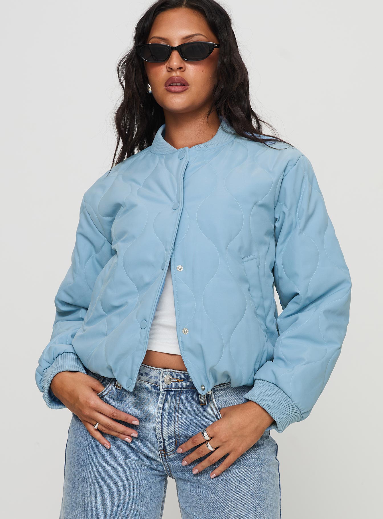 Qwynne Quilted Jacket Blue、mySite、solidvoid