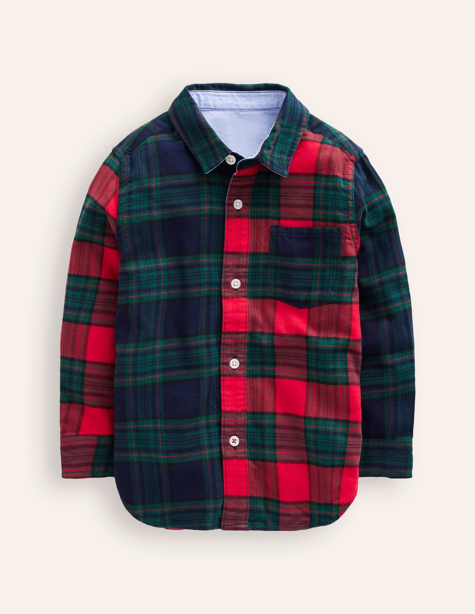  Cosy Cotton Check Shirt-Hotch Potch Green/Red、mySite、ashleygrahame