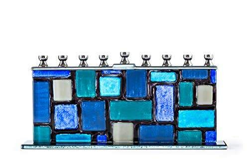 Painted Glass Menorah - Blue Wall of Jerusalem、mySite、topwebapps