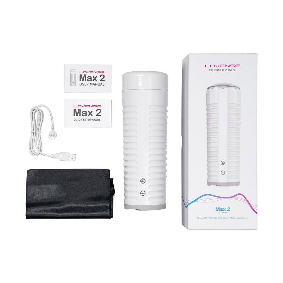 Lovense Max 2 Rechargeable Full Shaft App Controlled Male Masturbator、mySite、bottomscart