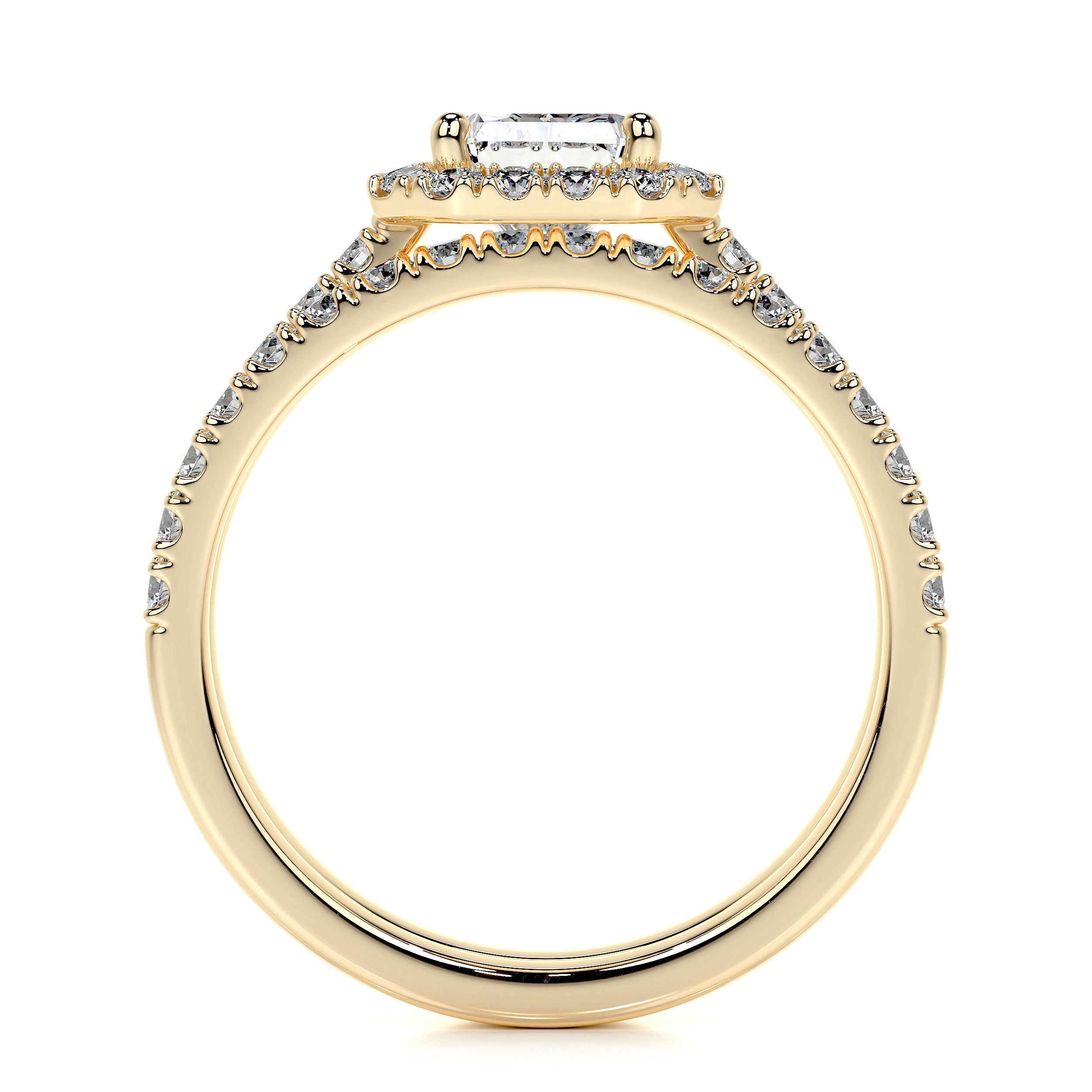 Andrea Lab Grown Diamond Bridal Set -18K Yellow Gold、mySite、hinf8tx79