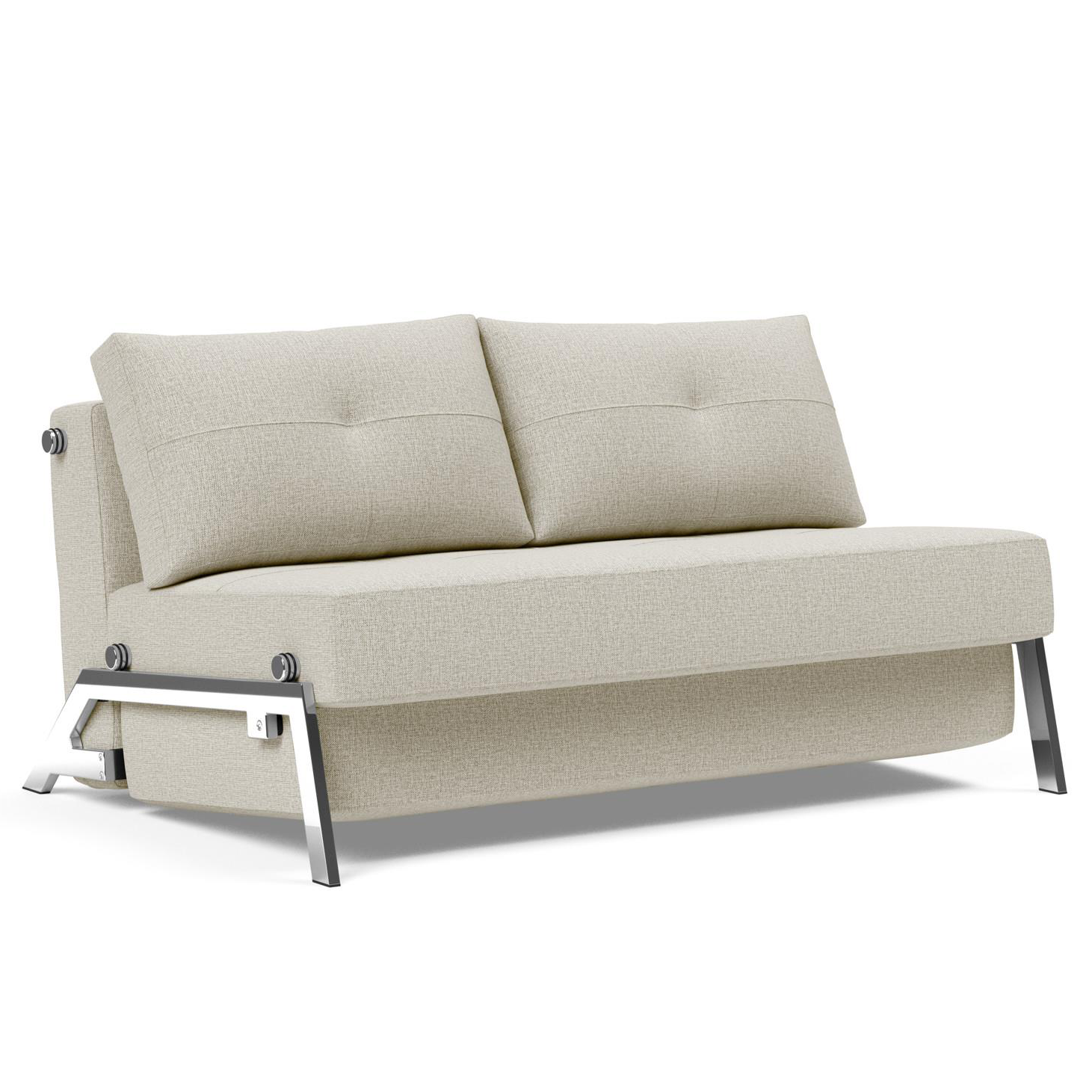 Cubed Full Size Sofa Bed With Chrome Legs、mySite、neckold