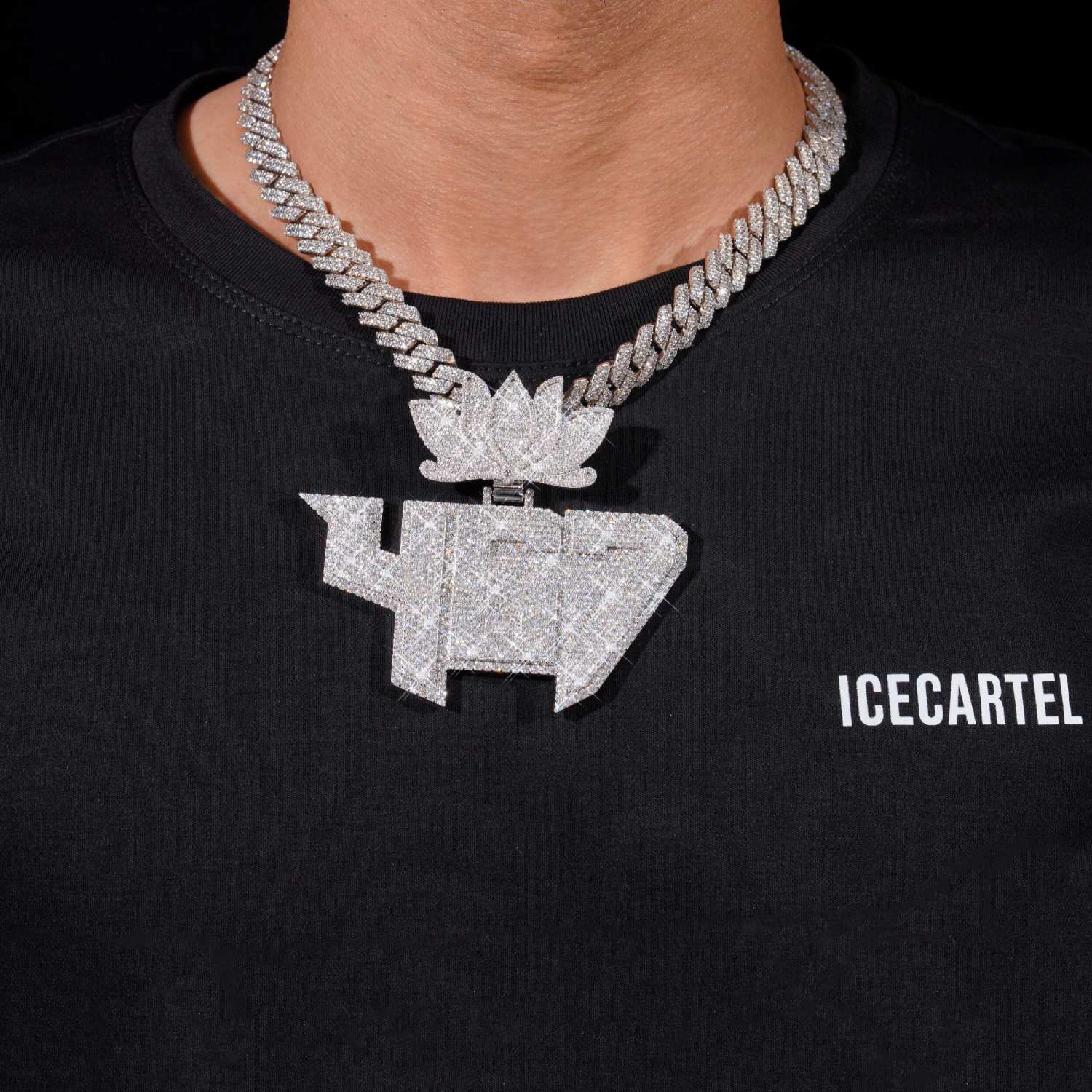 457 Custom Moissanite Pendant 14K Gold、mySite、hinf8tx79