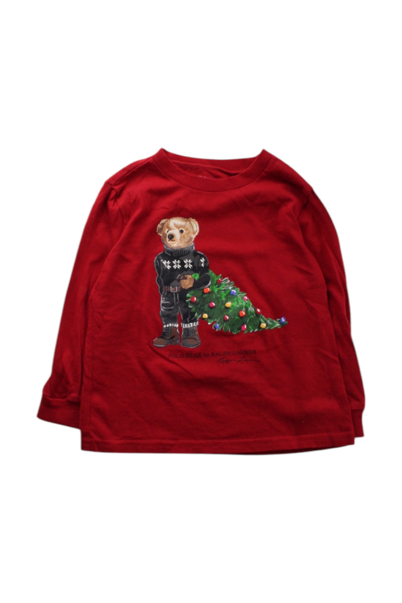 Ralph Lauren Bear Christmas Long Sleeve Top 2T、mySite、g9winljtr