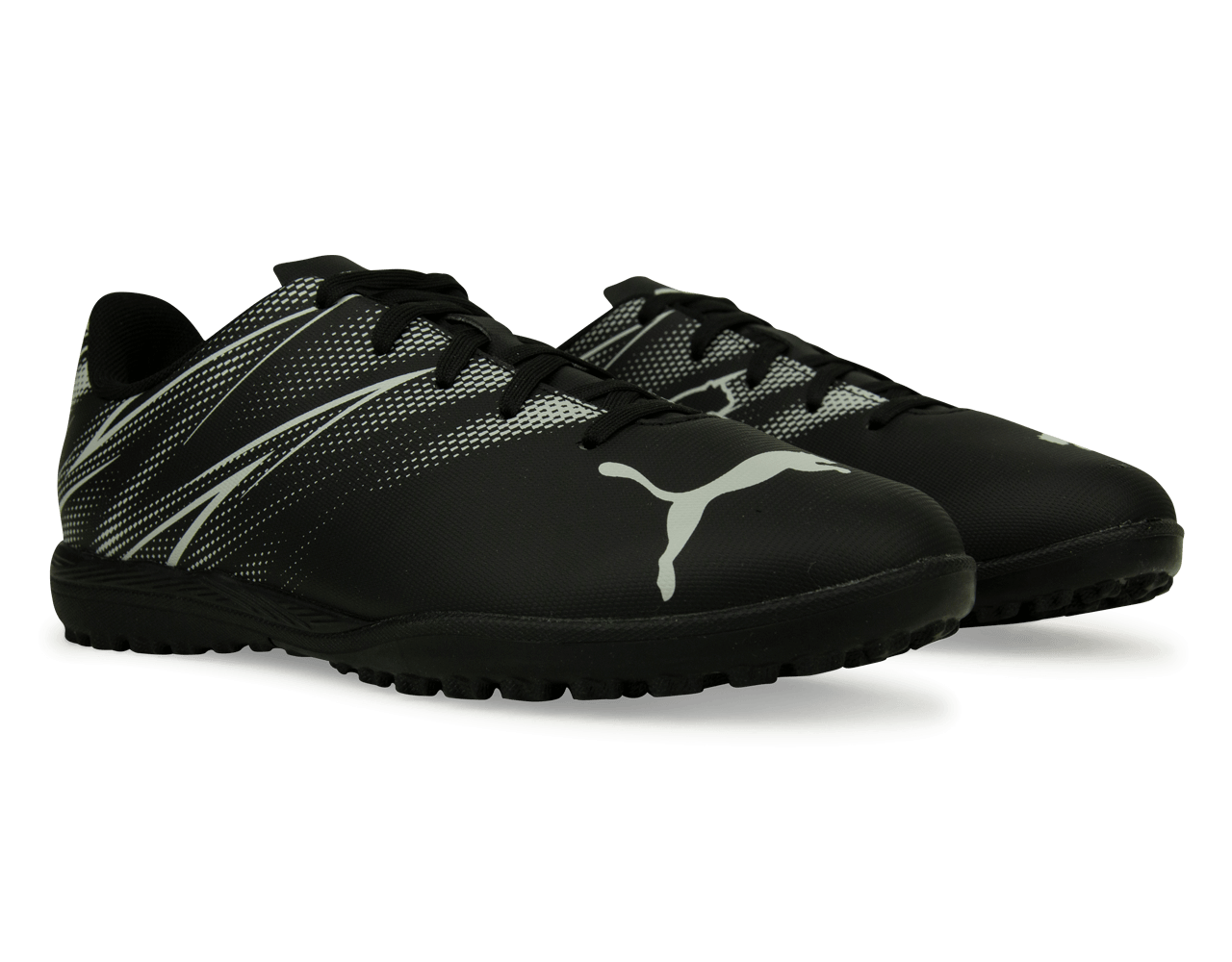 PUMA Kids AttaCanto TF Black/Silver、mySite、noshort