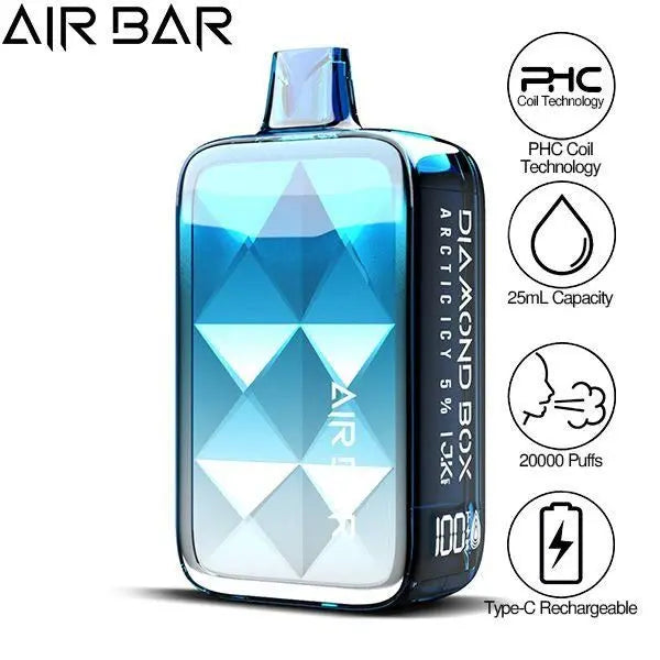 Air Bar Diamond Box 20000 Puffs Rechargeable Vape 25mL、mySite、zt4zffjzw