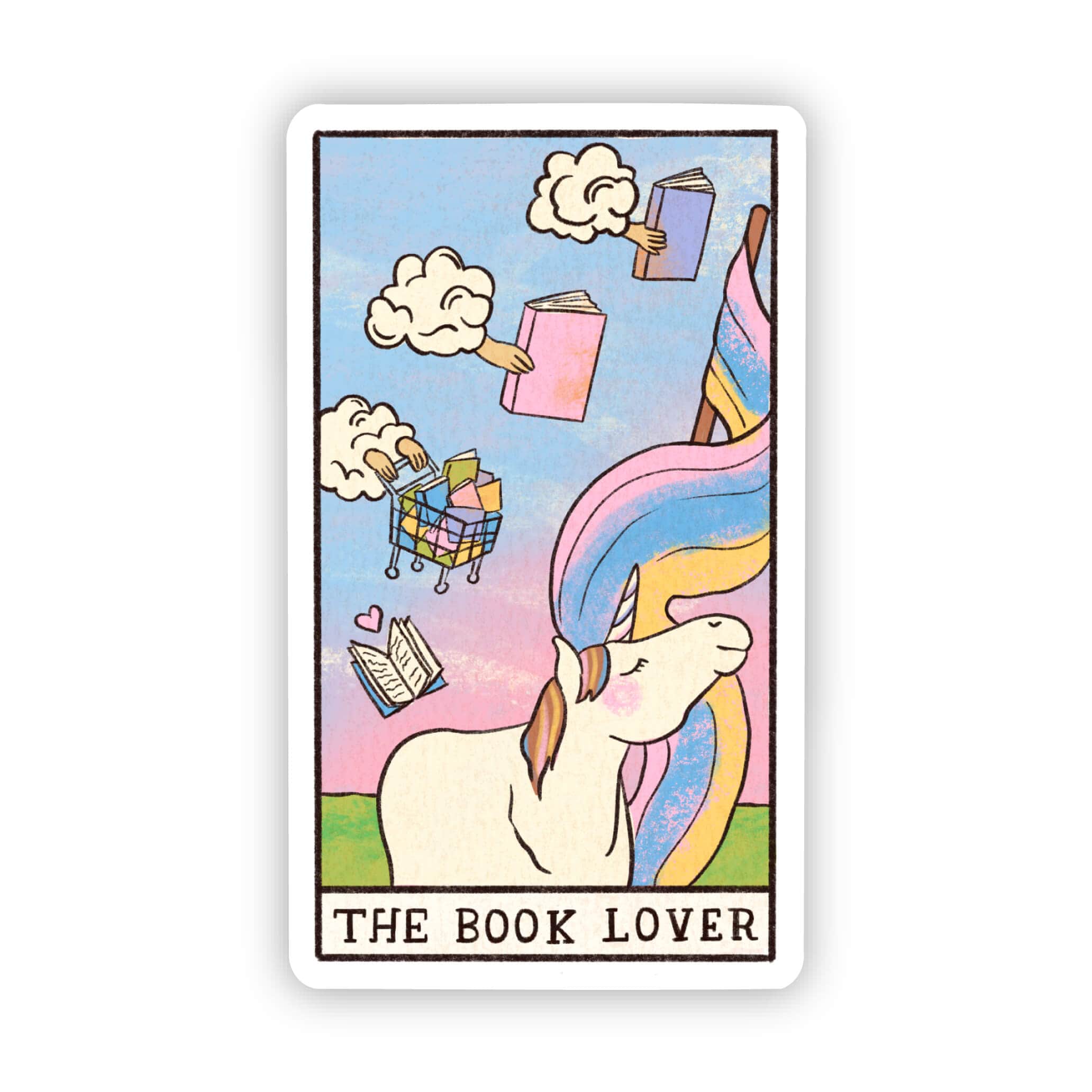  The Book Lover Tarot Card Sticker、mySite、ghnorth