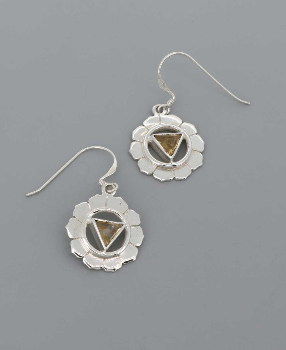 Sterling Silver and Gemstone Chakra Earrings、mySite、topwebapps
