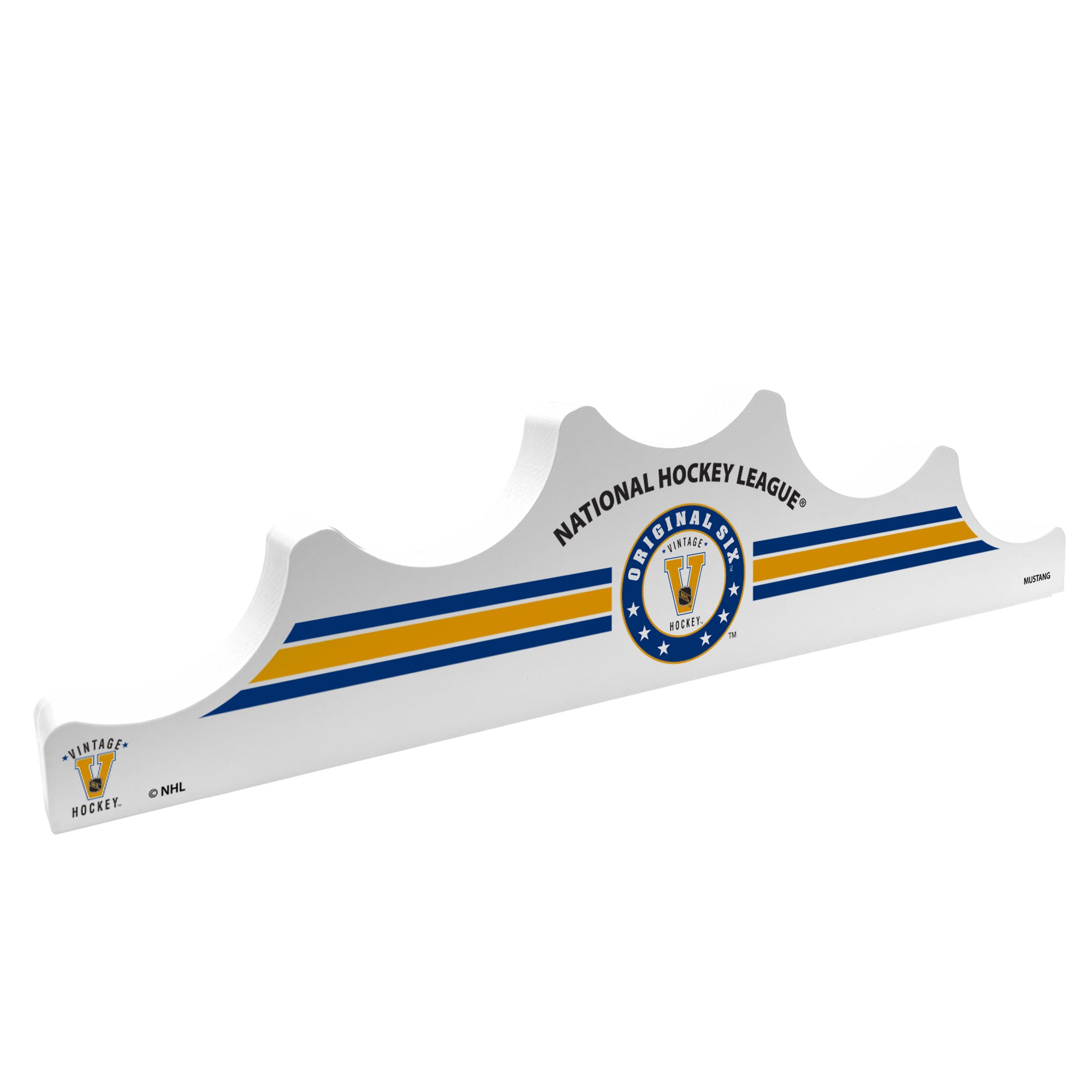 Original Six Hockey Puck Display | Wooden 5-Piece (STAND ONLY)、mySite、neckold