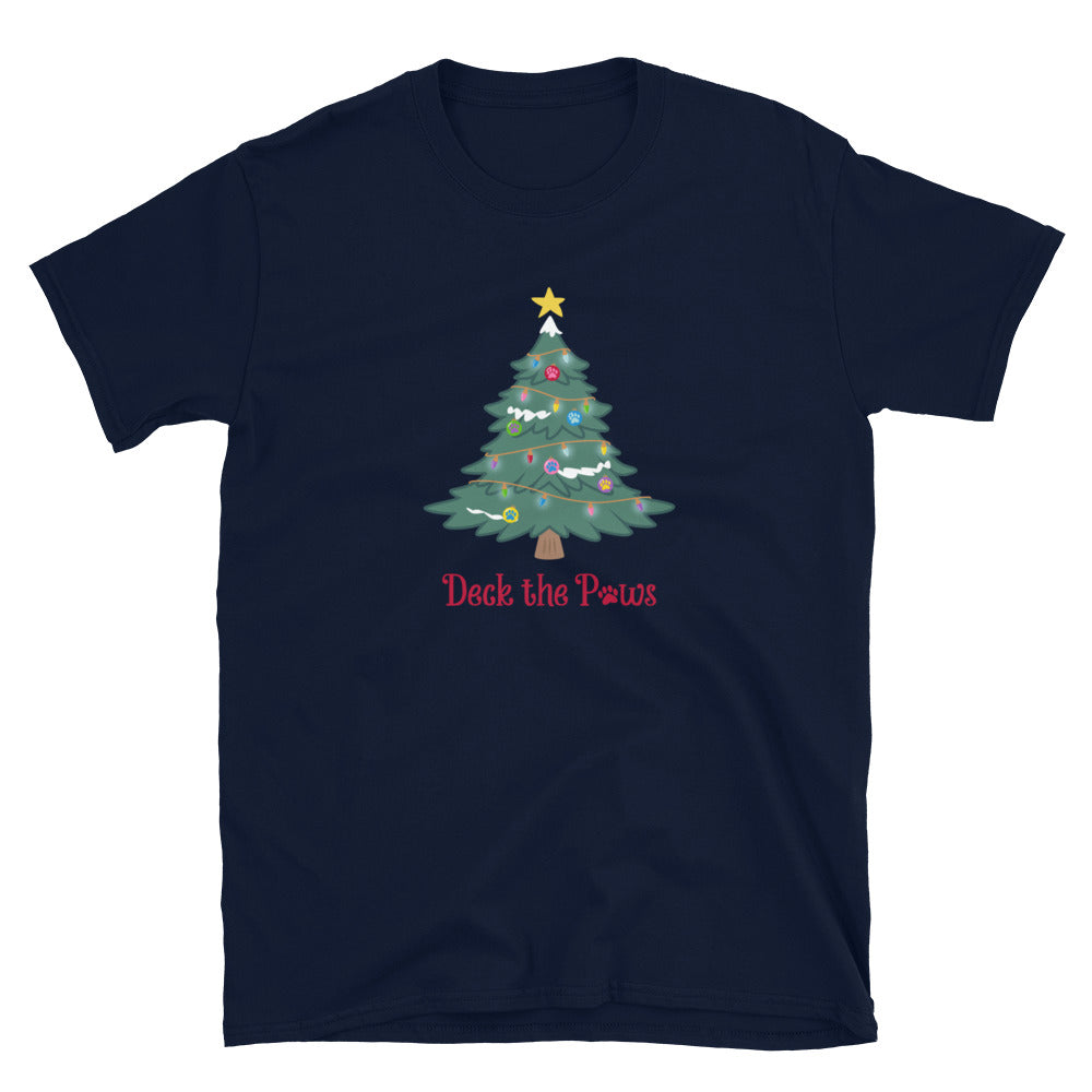Deck The Paws Christmas Tree T-Shirt、mySite、camillekostekn
