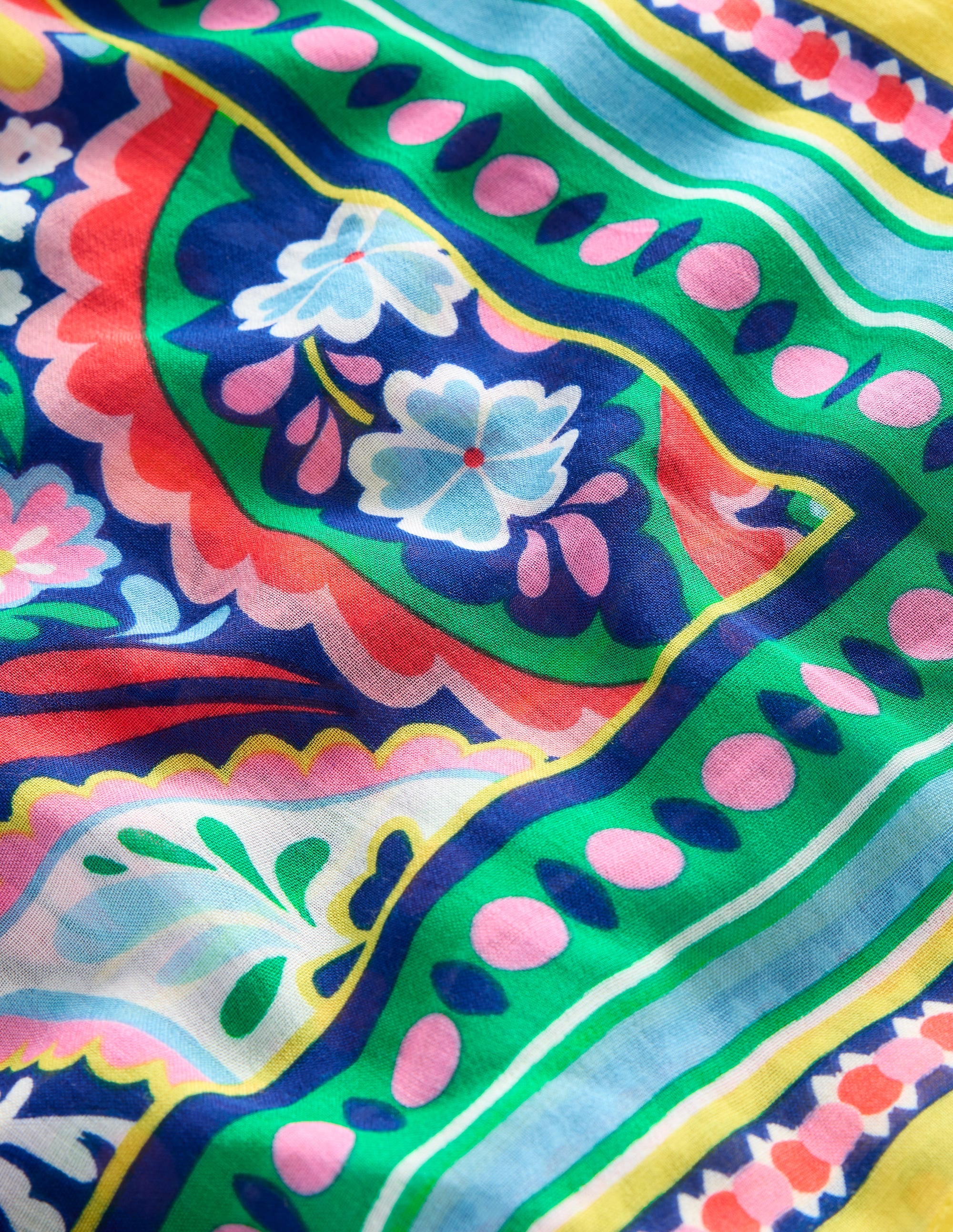  Printed Sarong Scarf-Mutli, Meadow Paisley、mySite、ashleygrahame