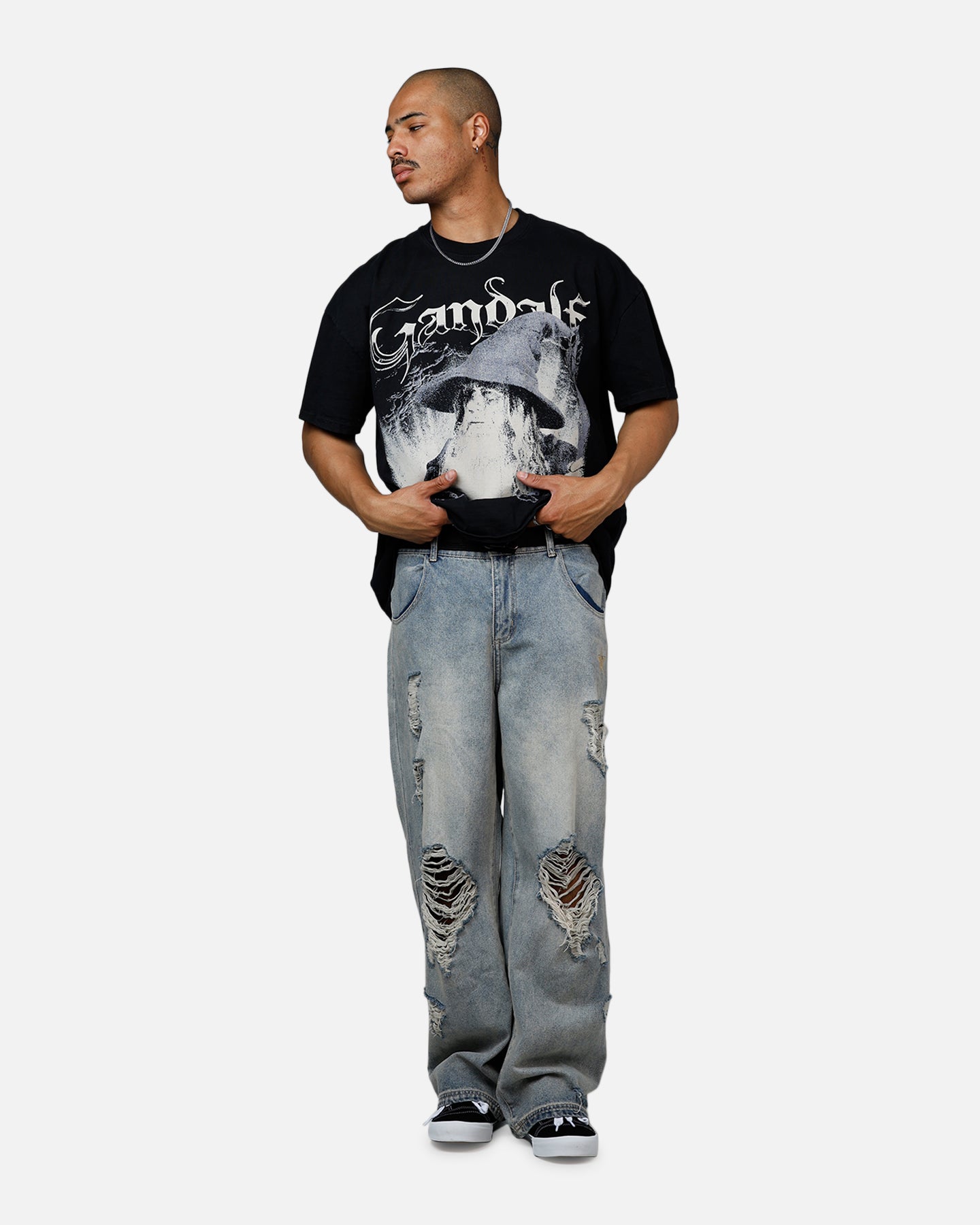 American Thrift X The Lord Of The Rings Gandalf Heavyweight T-Shirt Black、mySite、zt4zffjzw