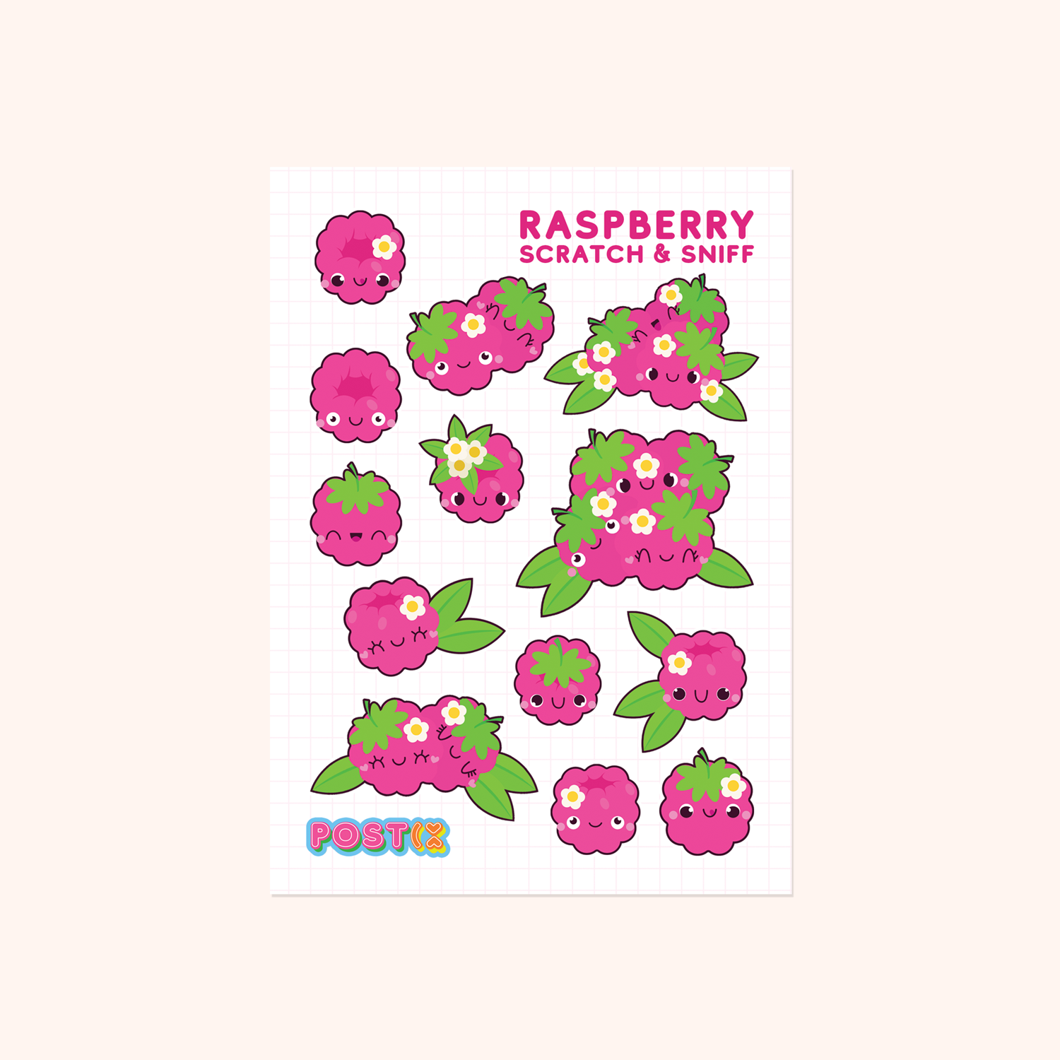  Raspberry Nice Scratch and Sniff Sticker Sheet、mySite、ghnorth