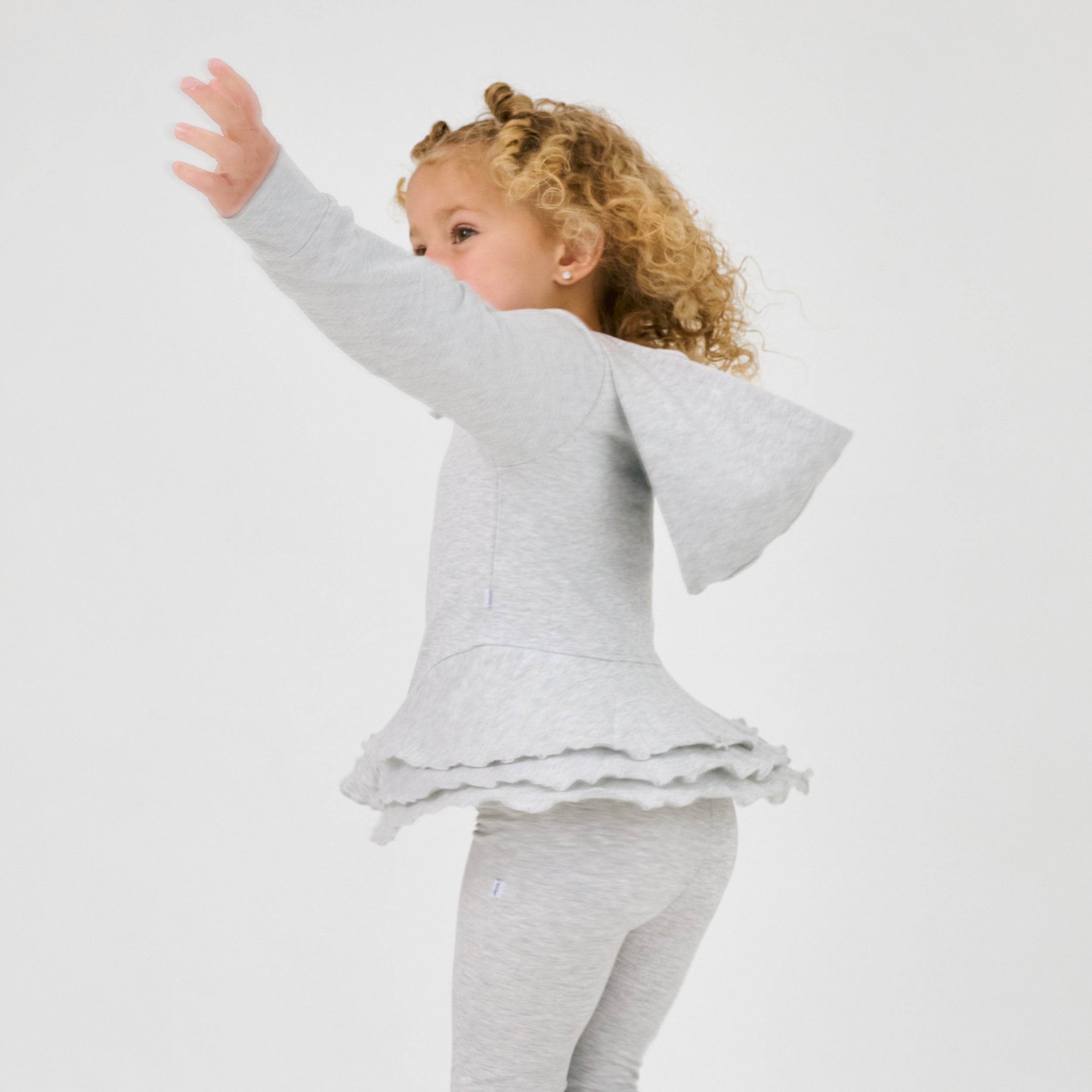 Light Heather Gray Peplum Hoodie、mySite、g9winljtr