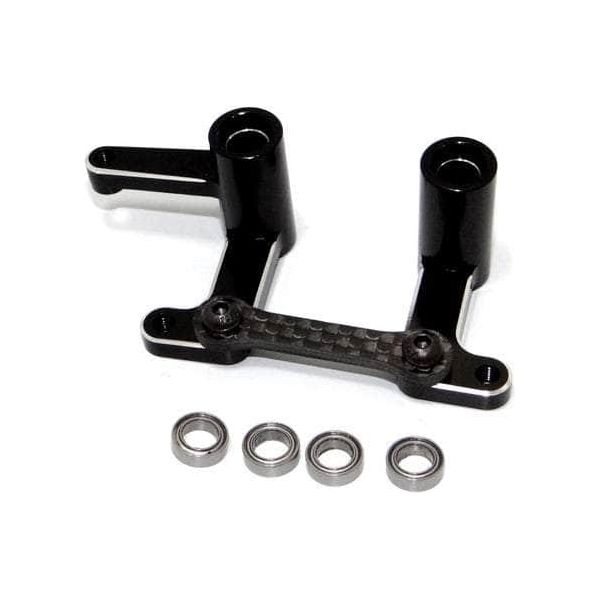 HRATE48G01, Aluminum/Carbon Fiber Steering Bellcranks & Draglink, for Traxxas Bandit & 2wd Slash、mySite、merchandisen