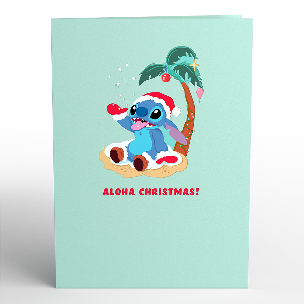 Disney’s Stitch Aloha Christmas! Pop-Up Card、mySite、solidvoid