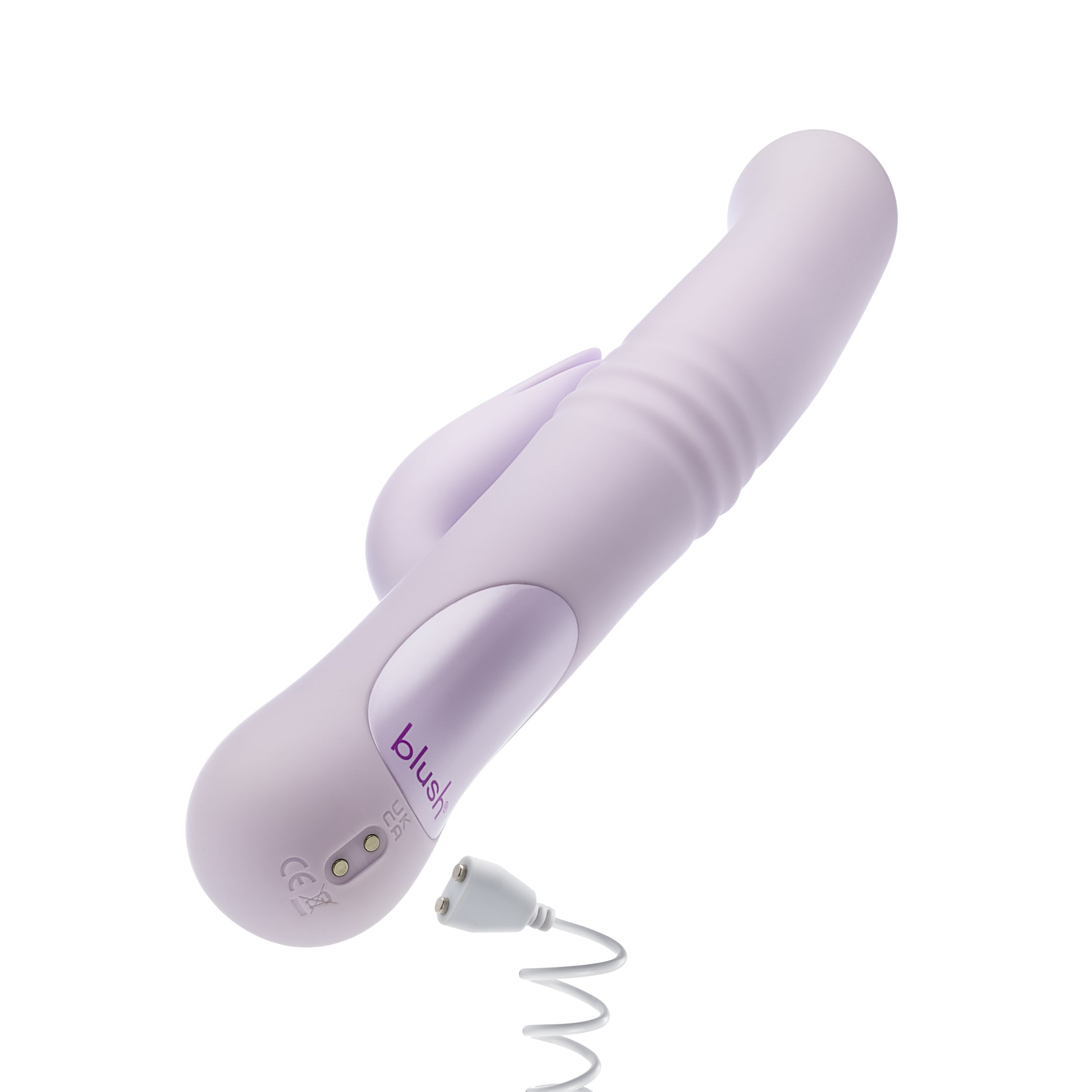 Blush | Rylee 9.25 Inch G Spot Clitoral Dual Stimulation Rabbit Vibrator In Lavender - 10 Thrusting Vibrations - Soft Silicone、mySite、bottomscart