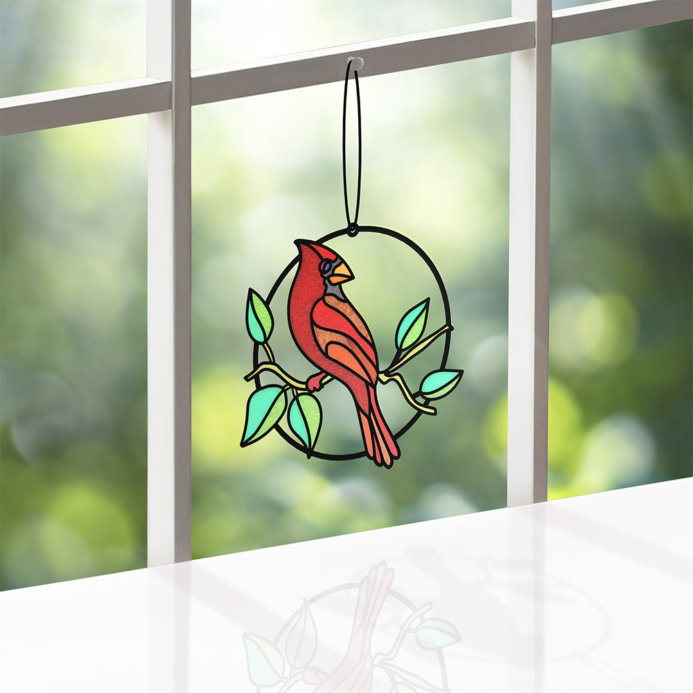 Sign of Love Cardinal Suncatcher Card、mySite、solidvoid