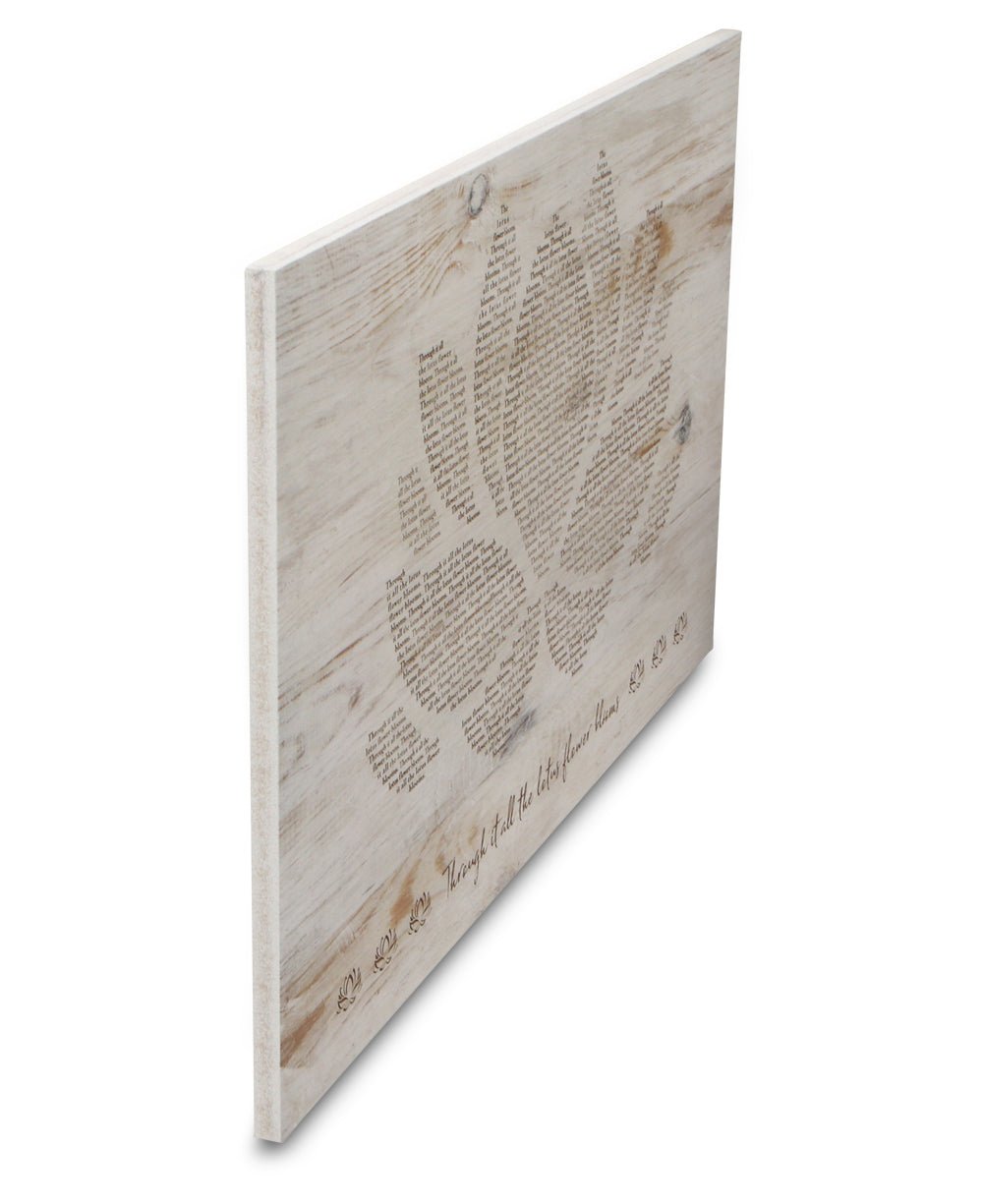 Imperfectly Perfect Through It All The Lotus Flower Blooms Wall Panel、mySite、topwebapps