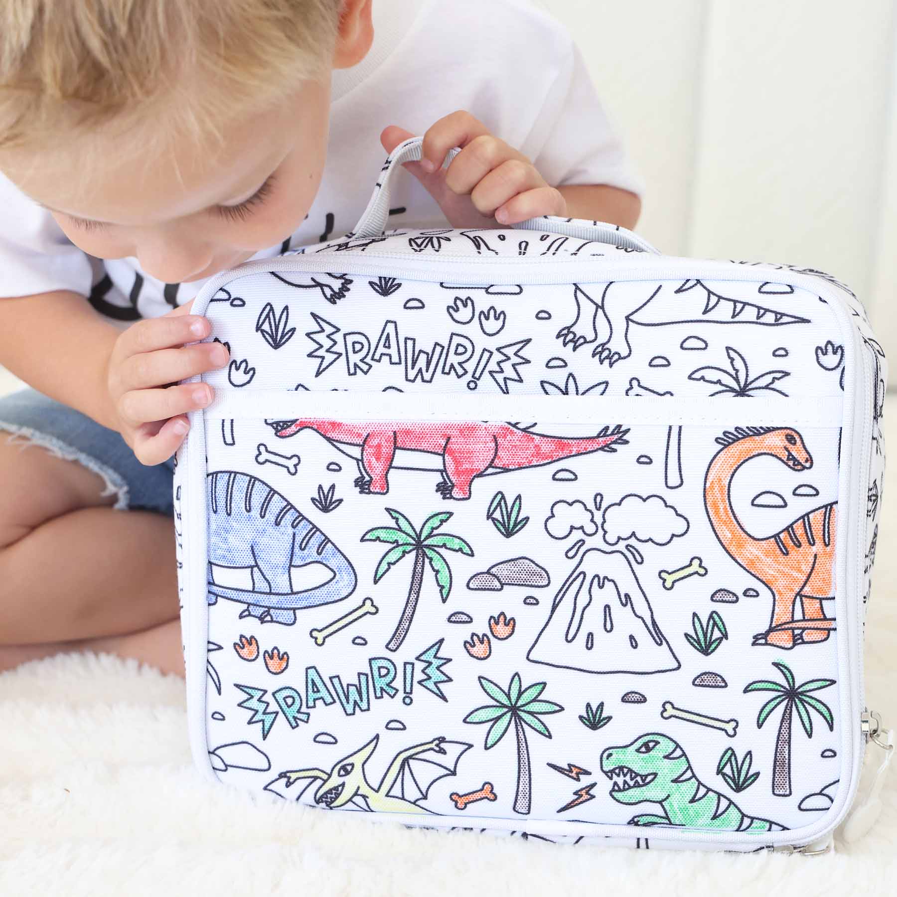  Kids Colorable Lunchbox | Jurassic Playground、mySite、layawaytickets