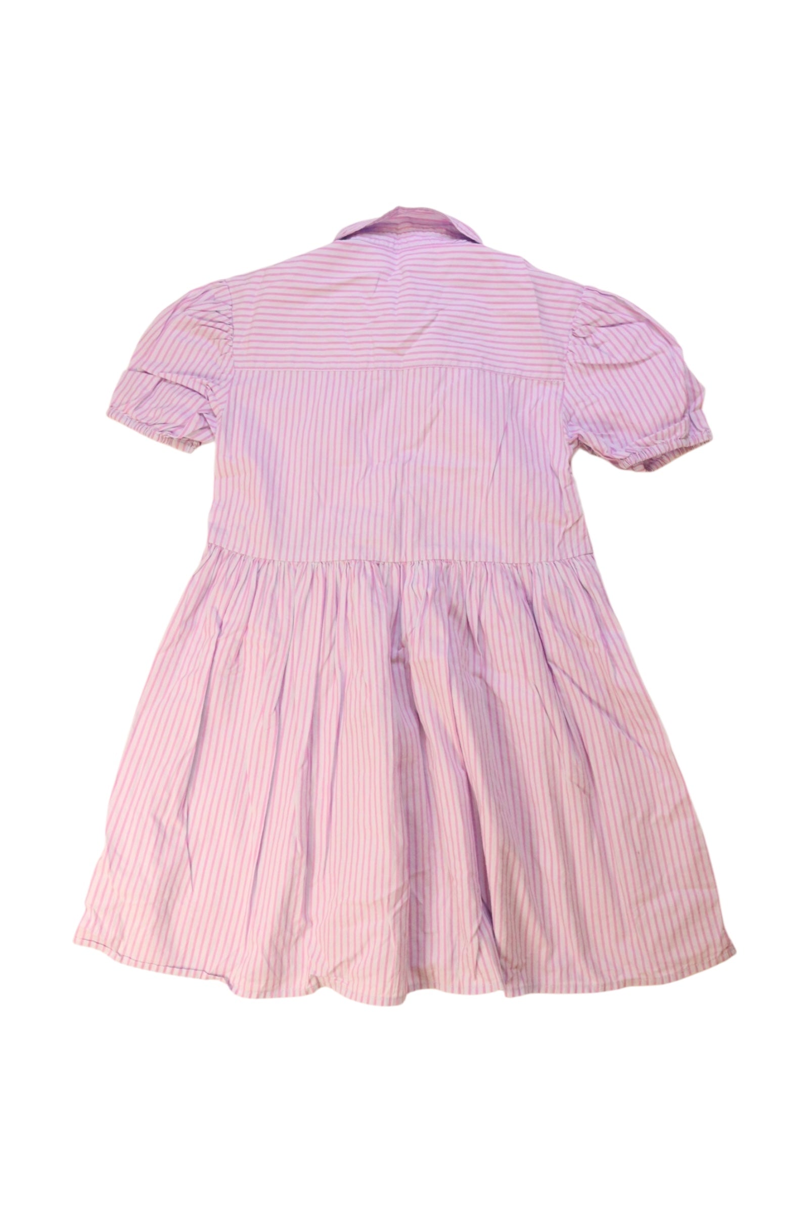 Seed Striped Short Sleeve Collared Dress - Size 6T、mySite、g9winljtr