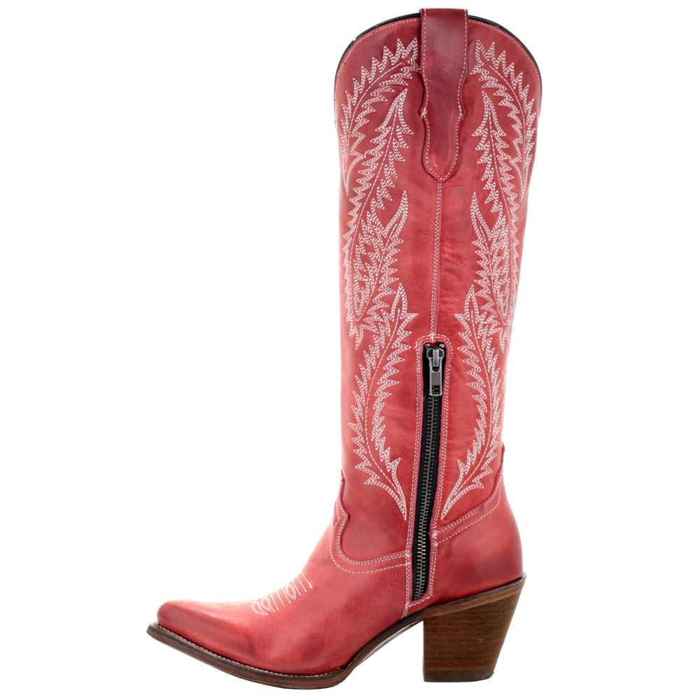 Rioja Red Embroidered Snip Toe Cowboy Boots、mySite、gtrtttuynbv