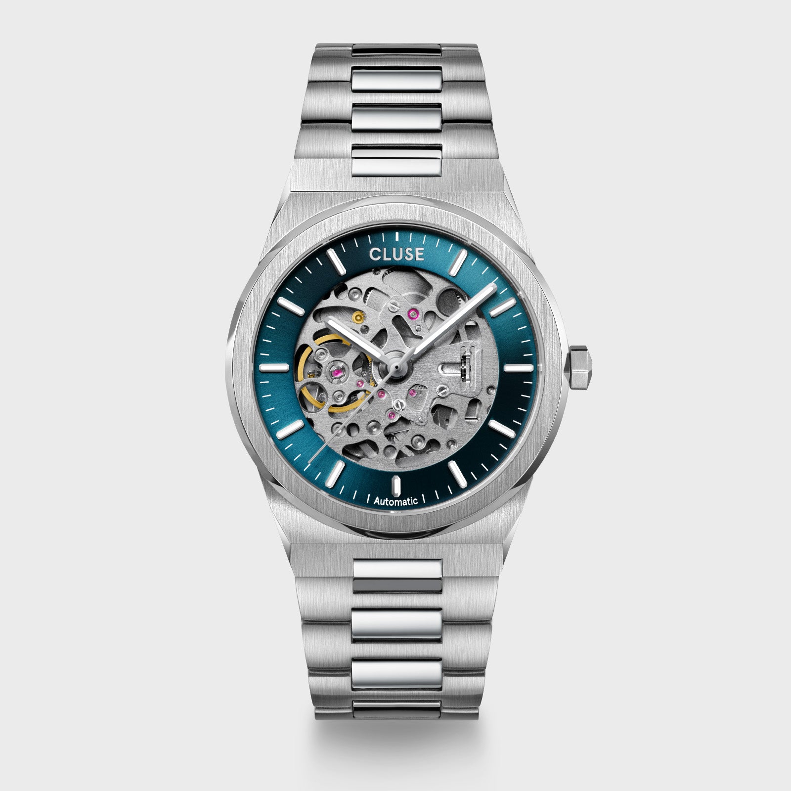 Vigoureux Automatic Watch Steel , Blue, Silver Colour、mySite、botmansion