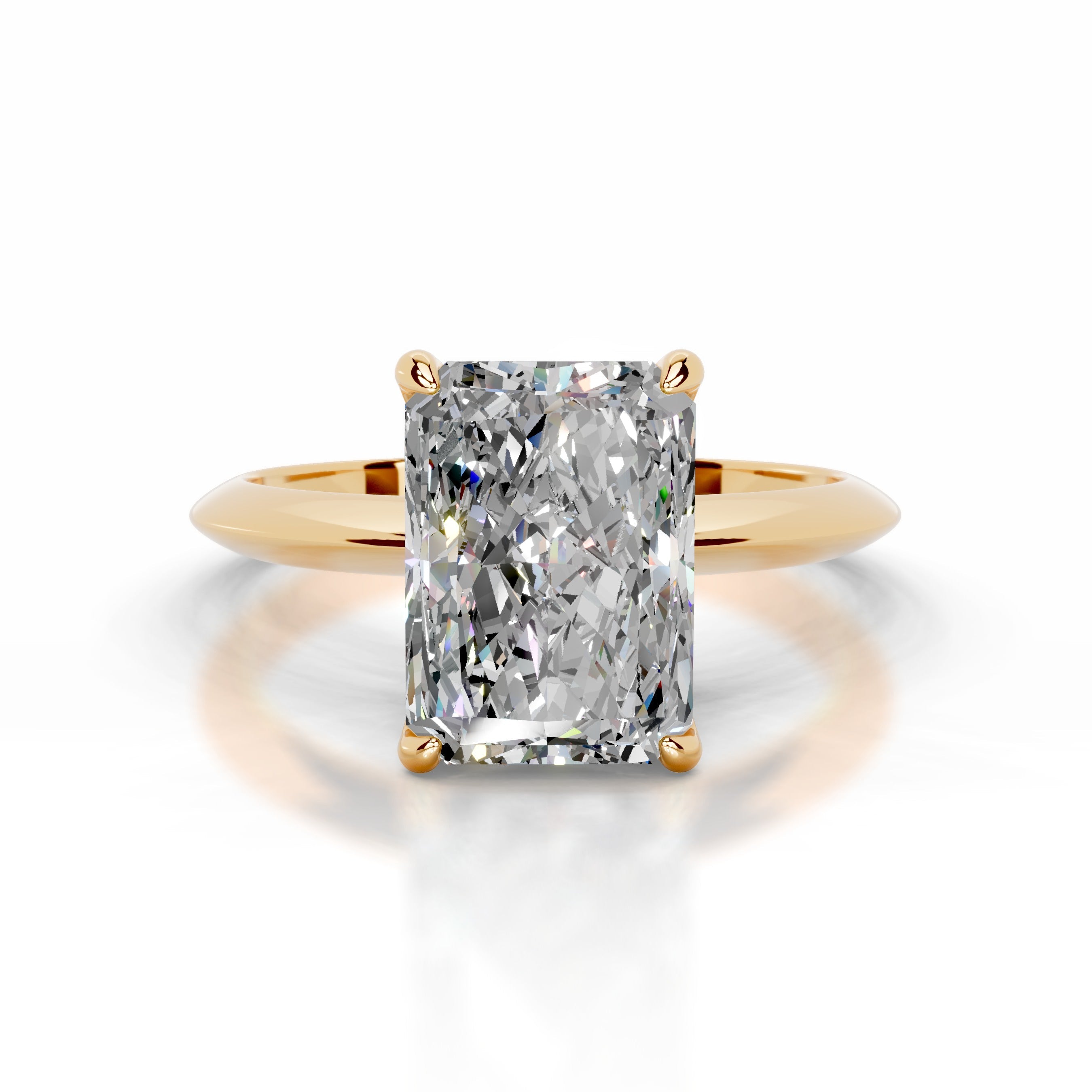 Evie Moissanite Ring - 18K Yellow Gold (RTS)、mySite、hinf8tx79
