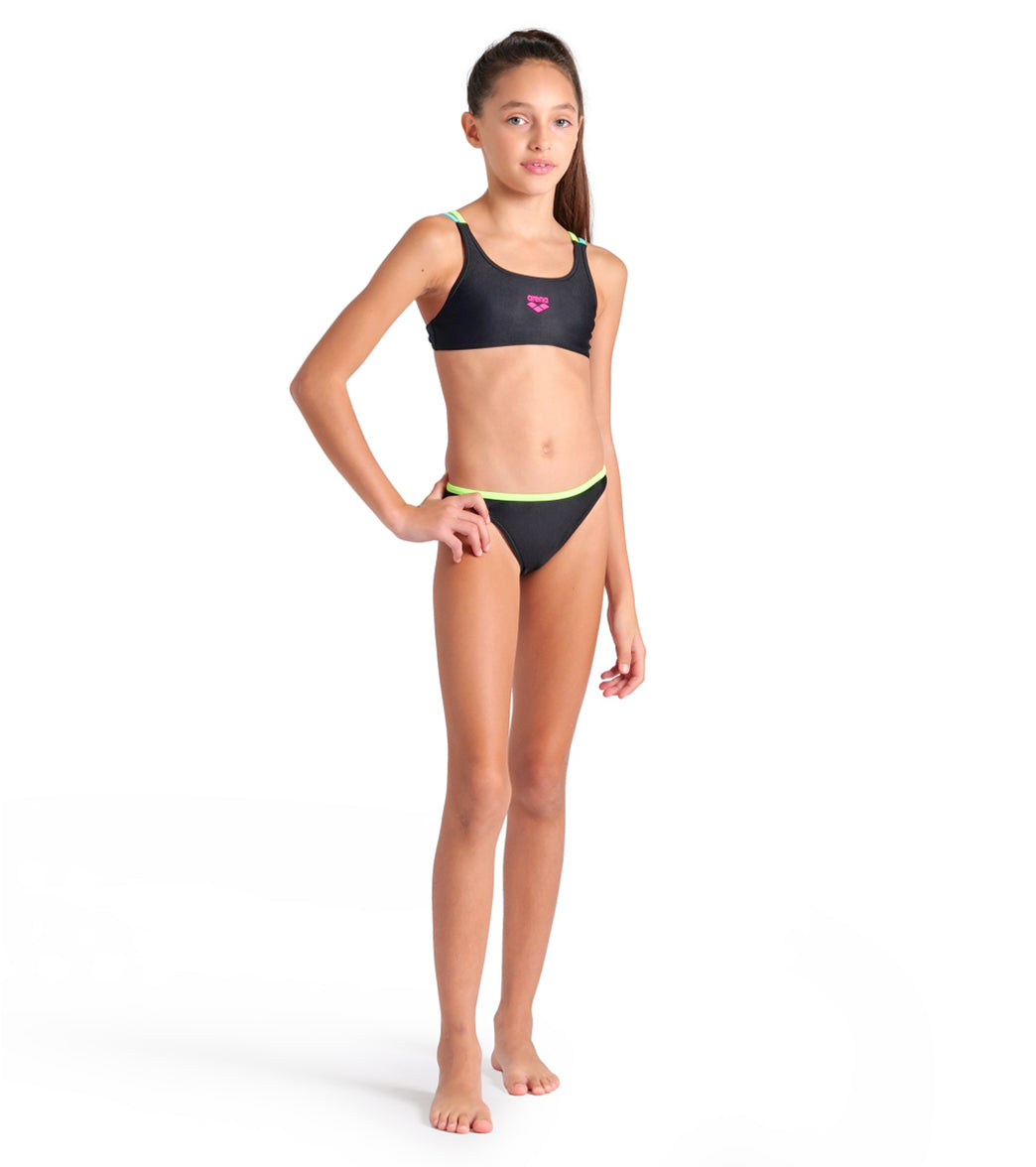 Arena Girls' Solid Two Piece Swimsuit (Little Kid, Big Kid)、mySite、noshort