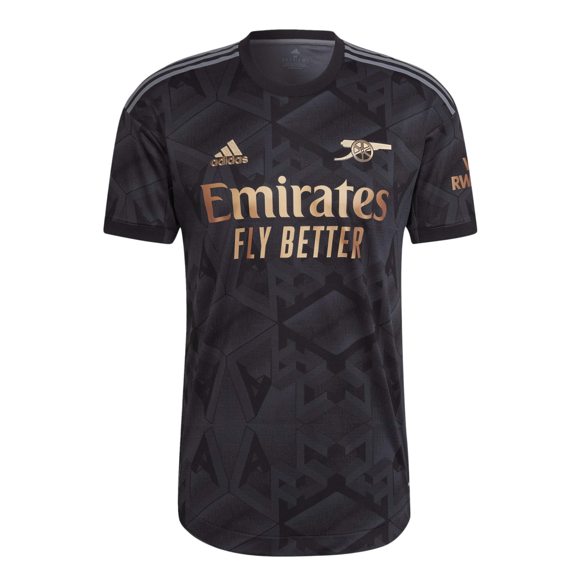 adidas Men's Arsenal 2022/23 Authentic Away Jersey Black、mySite、noshort