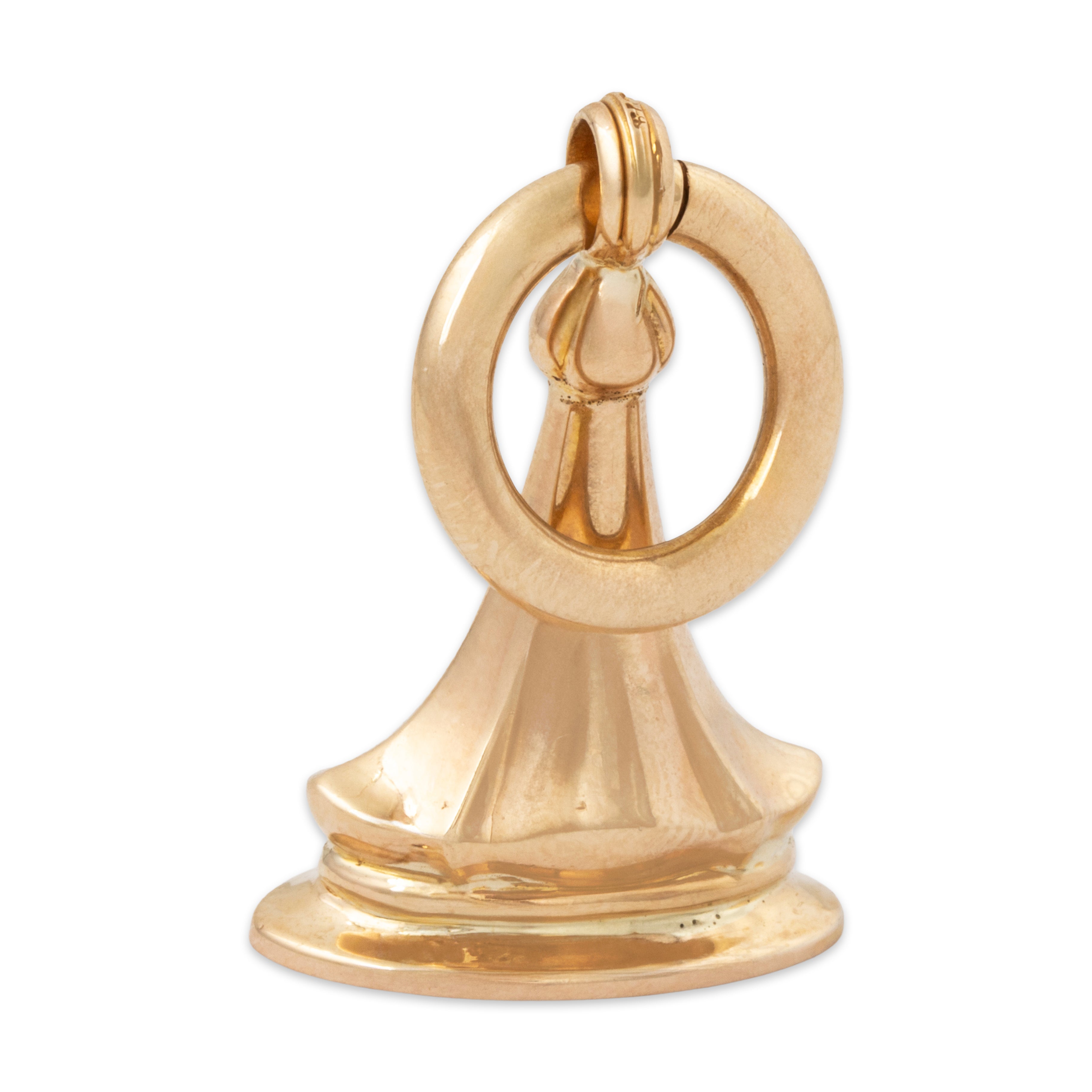 Antique Large Edwardian 10k Yellow Gold Sophisticated Watch Fob Pendant、mySite、hinf8tx79