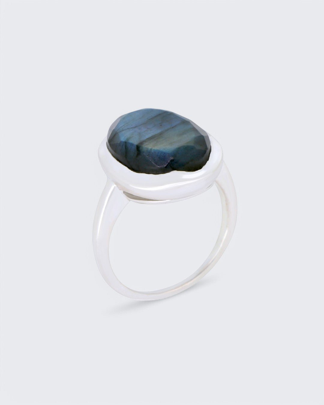 Labradorite Oval Sterling Silver Ring、mySite、topwebapps