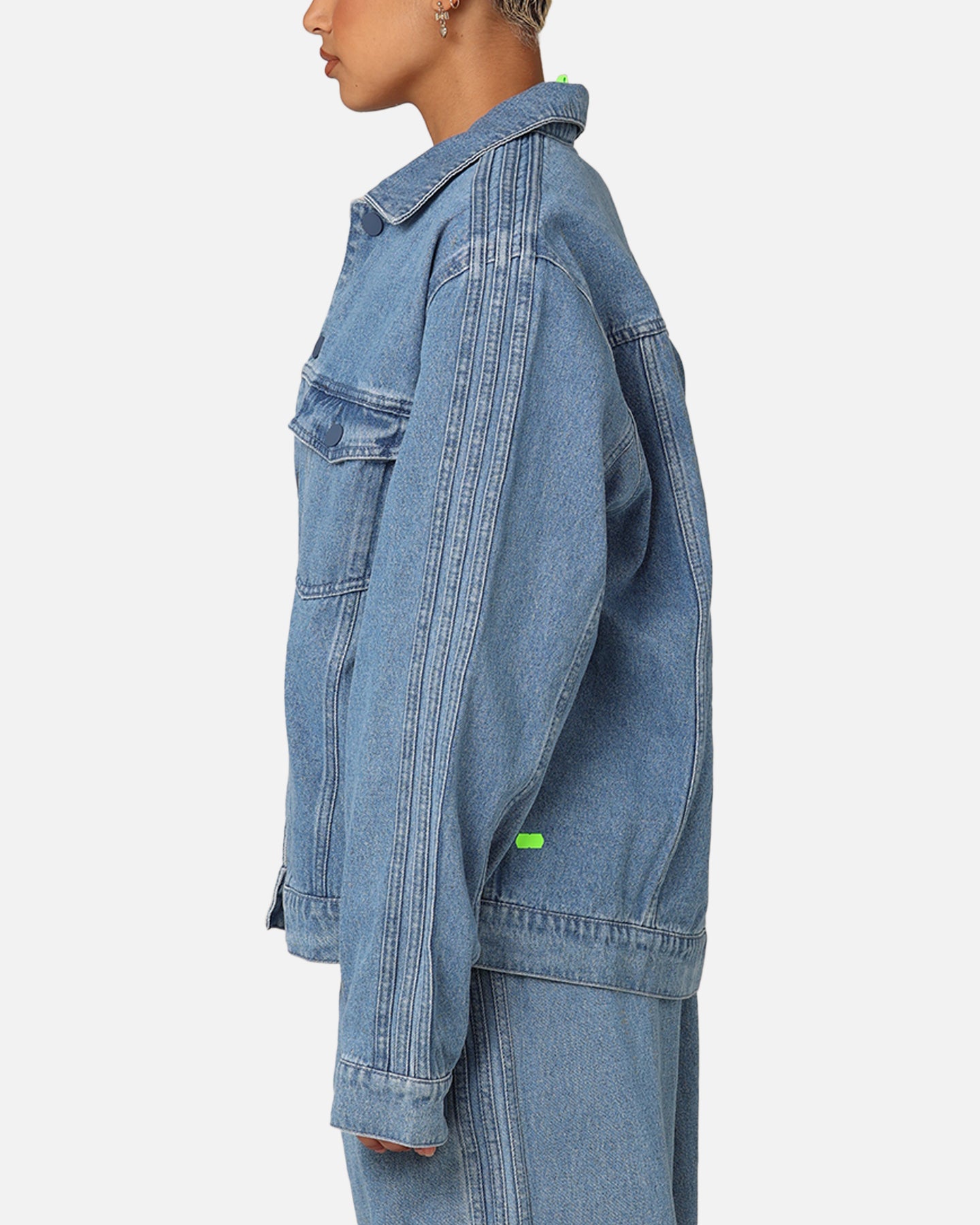 Adidas X KSENIASCHNAIDER Women's 3-Stripes Jacket Light Denim、mySite、zt4zffjzw