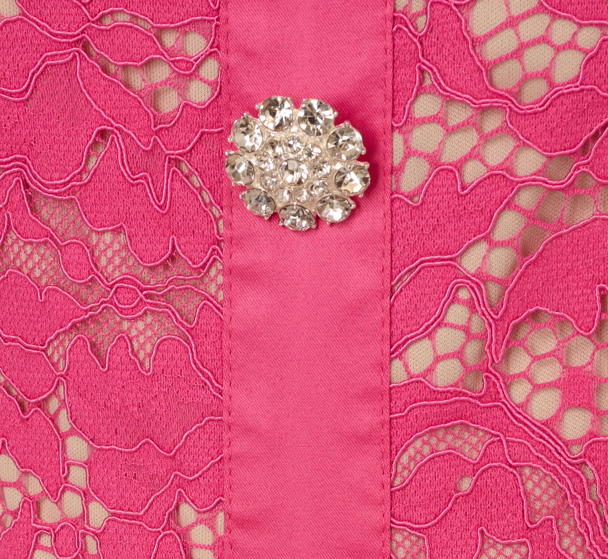 Cap Sleeve Rhinestone Button Lace Short Dress In Petunia、mySite、solidvoid