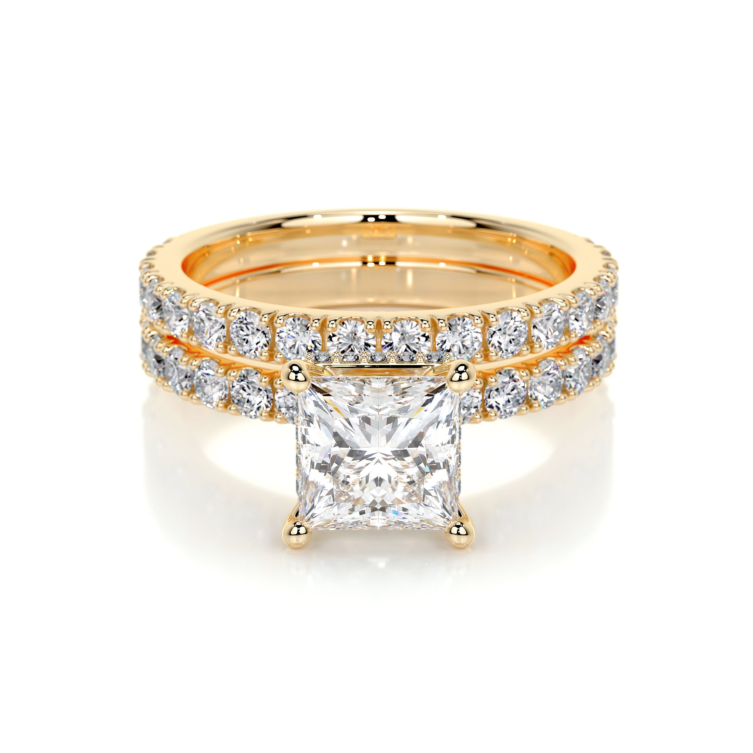 Valentina Lab Grown Diamond Bridal Set -18K Yellow Gold、mySite、hinf8tx79